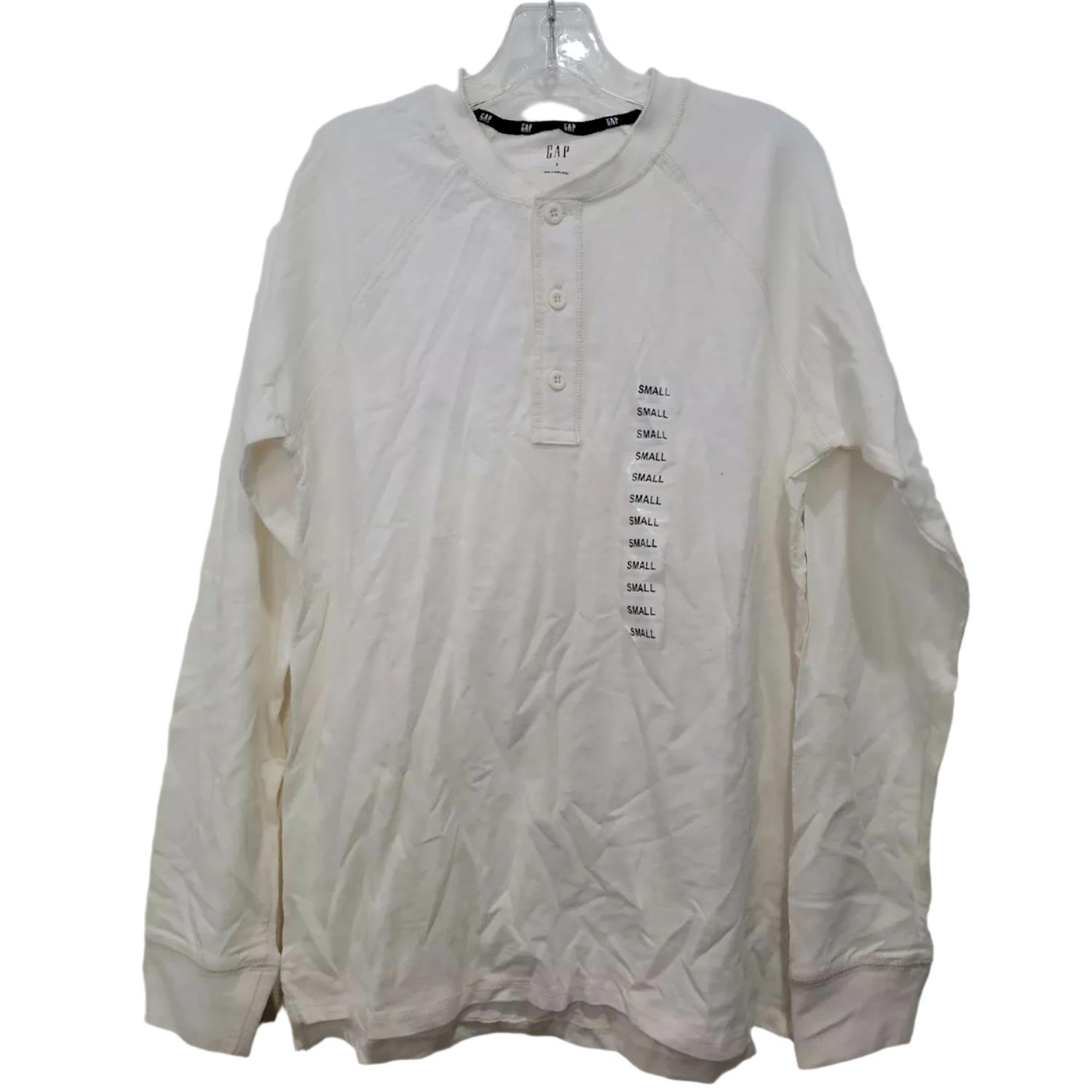GAP Herren 100% Baumwolle Langarm 3 Knopf Henley Hemd - Bild 3 von 3