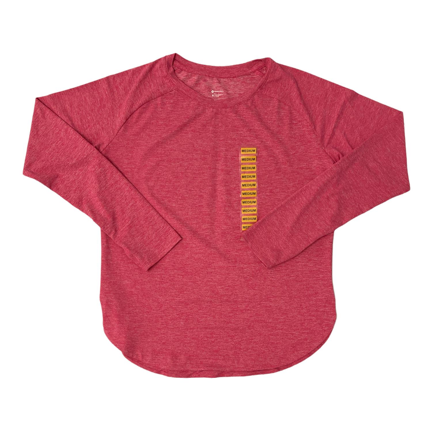 Member's Mark Women's Curved Hem Long Sleeve Soft Heather Top with Thumbholes - Picture 6 of 9