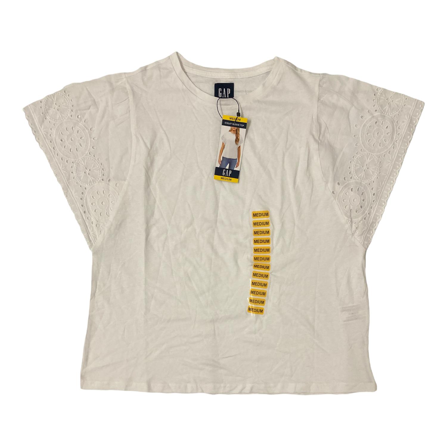 Camisa para mujer GAP con ojales aleteados manga corta cuello redondo - Imagen 5 de 5