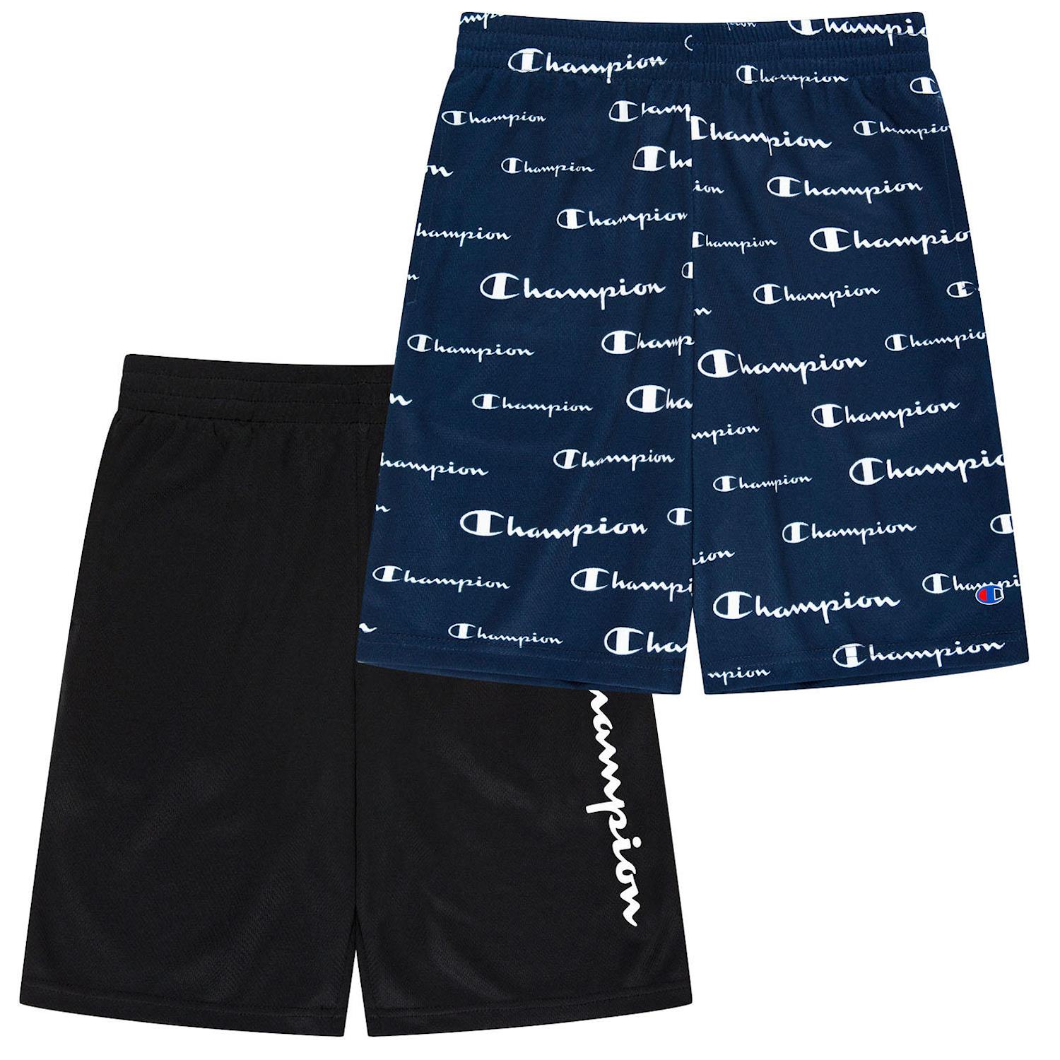 Champion Boy's Active Shorts 2 Pack UPF 30 Moisture Wicking - Picture 5 of 6