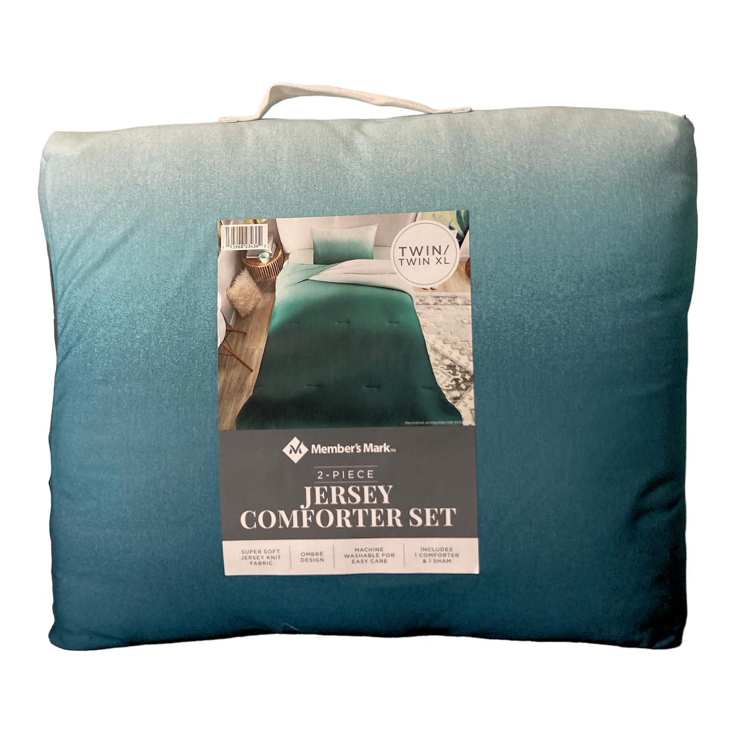 Member's Mark Super Soft Ombre Jersey Comforter & Sham Set, Twin/Twin XL - Picture 3 of 3
