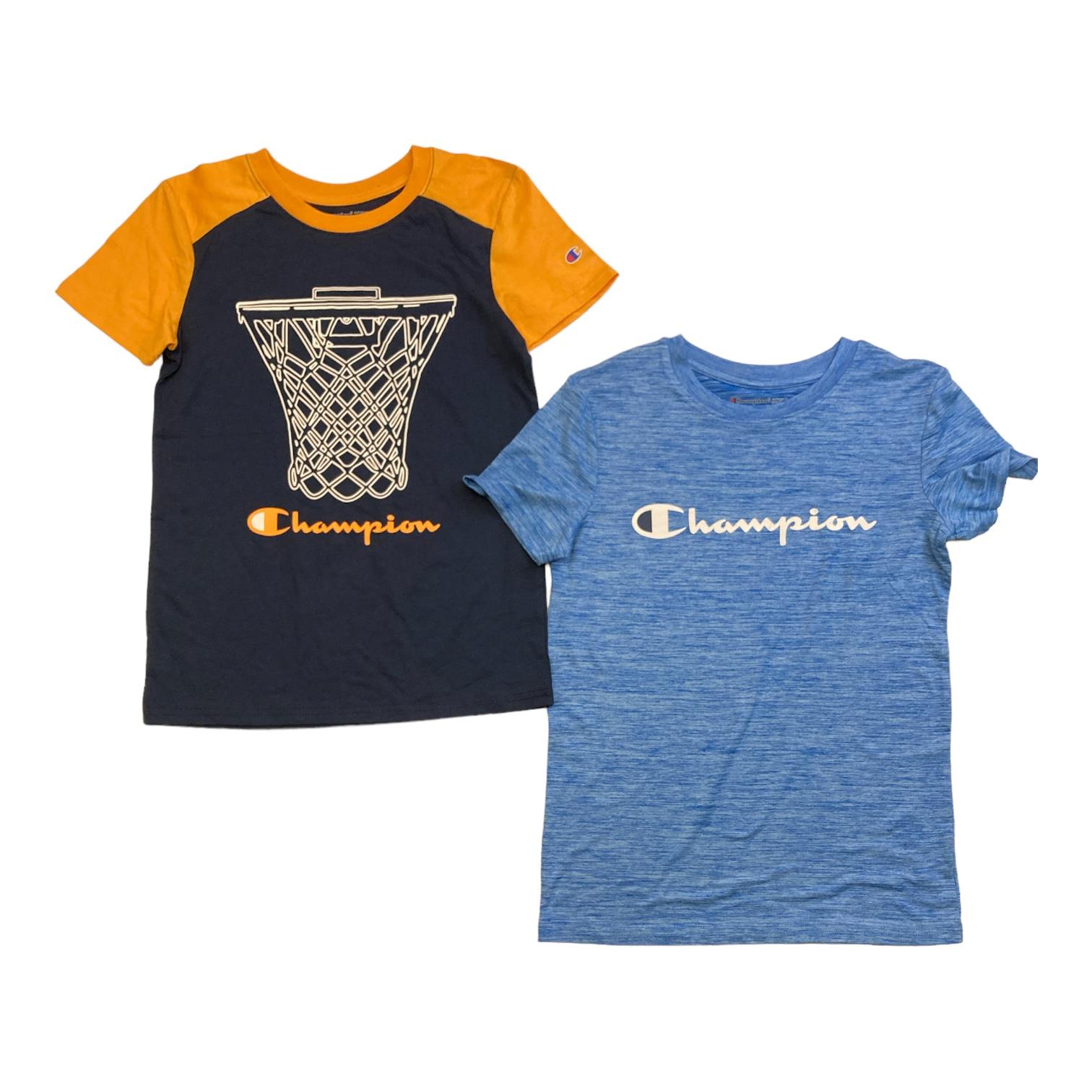 Champion Boys 2-Pack Moisture Wicking UPF 30 Soft Tagless Tees - Picture 2 of 4