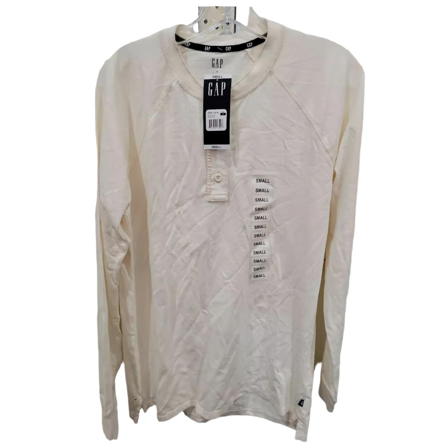 GAP Men's 100% Cotton Long Sleeve 3 Button Henley Shirt - Picture 3 of 3