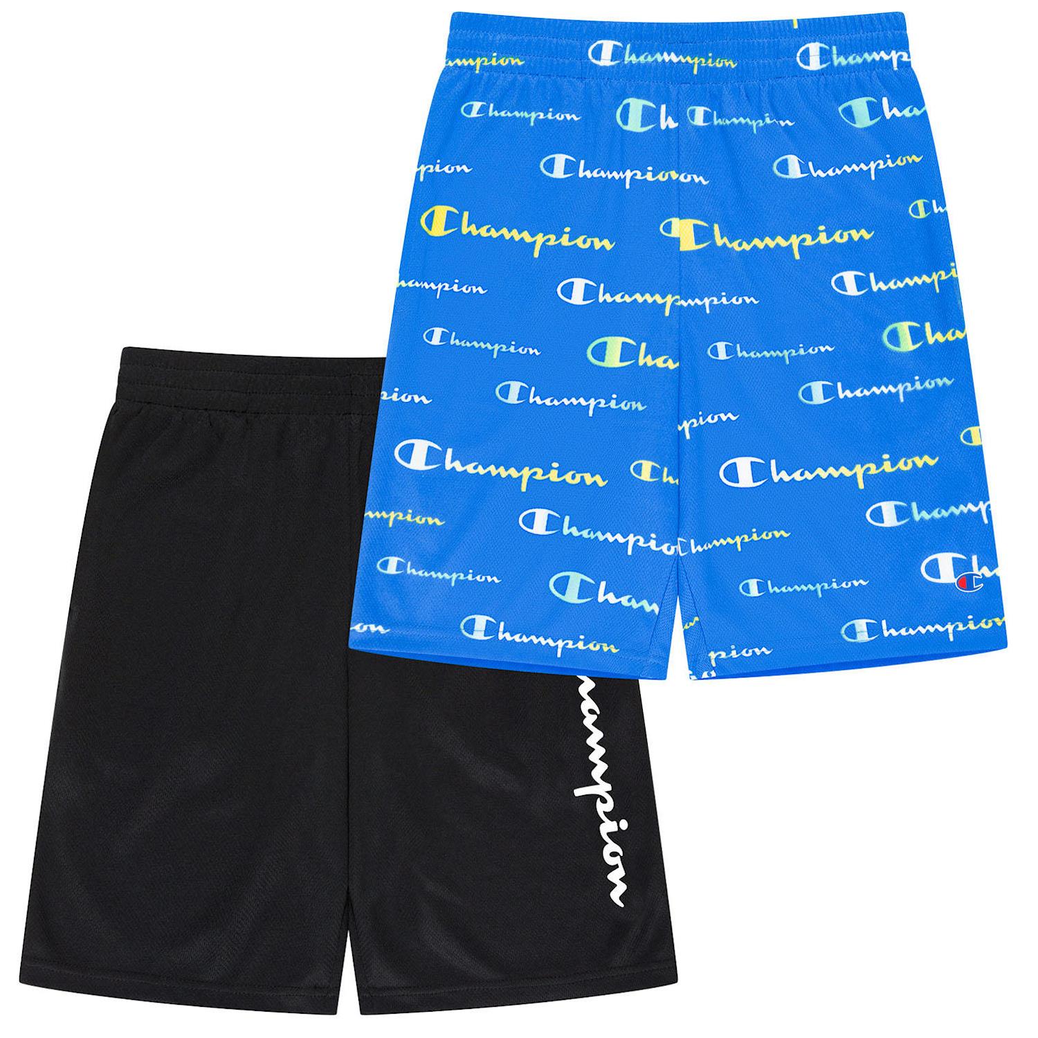 Champion Boy's Active Shorts 2 Pack UPF 30 Moisture Wicking - Picture 3 of 6