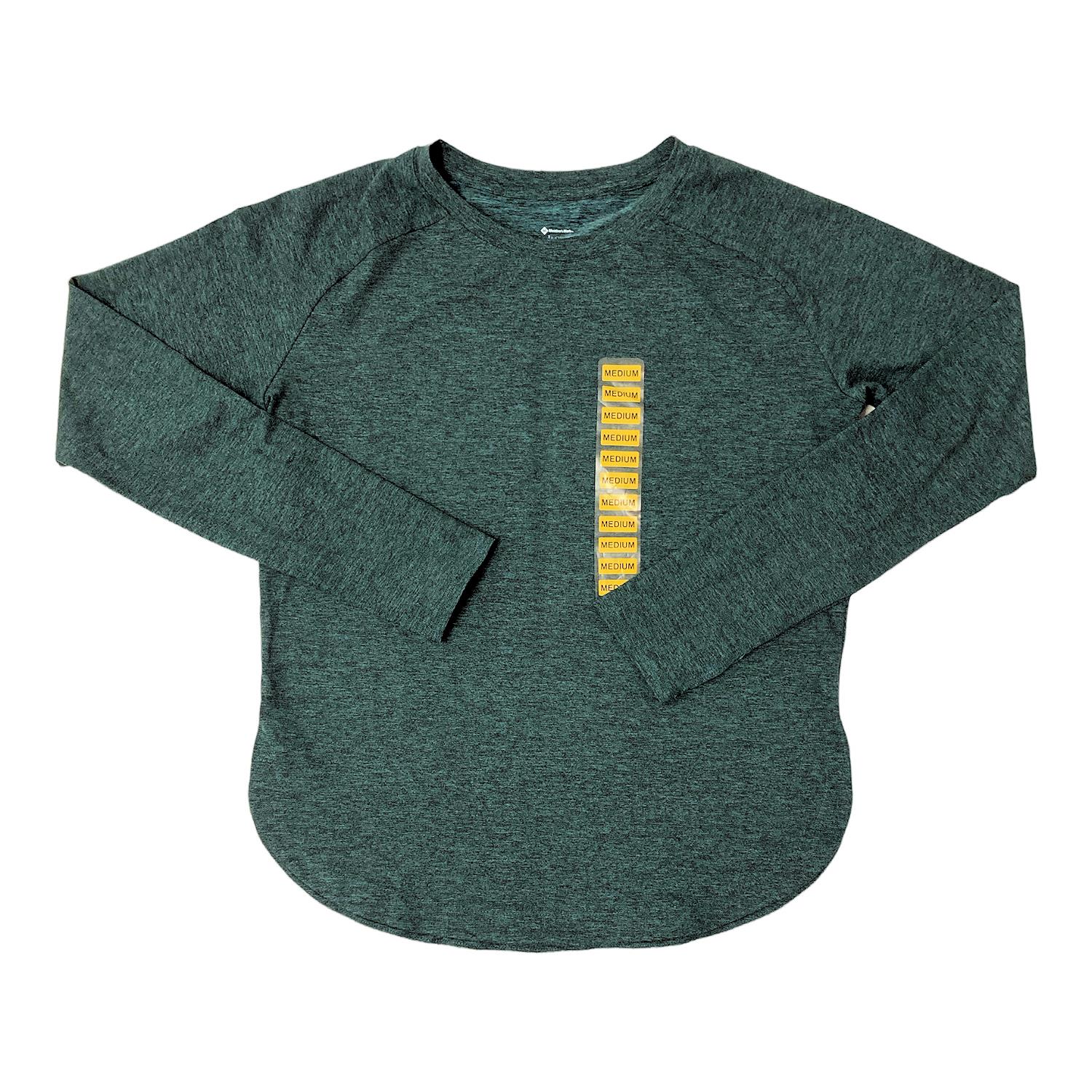 Member's Mark Women's Curved Hem Long Sleeve Soft Heather Top with Thumbholes - Picture 8 of 9