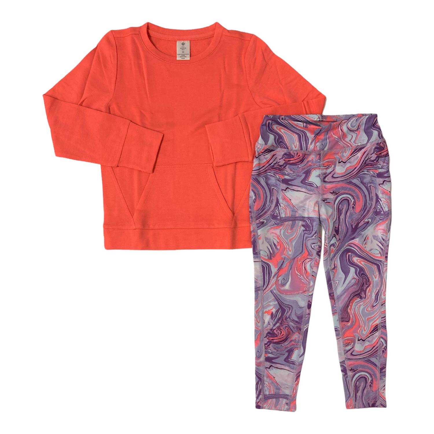 Member's Mark Girls Relaxed Fit 2 Piece Top and Legging Active Set - Picture 3 of 4
