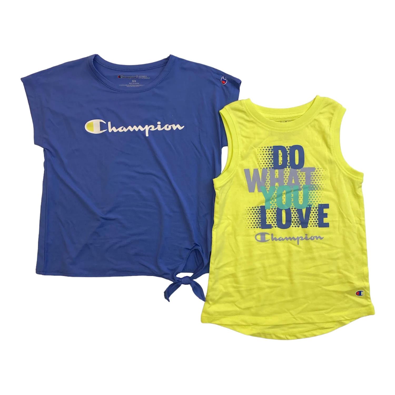 Champion Mädchen 2er Pack Active Wear UPF 30 feuchtigkeitsableitende T-Shirts Motivation - Bild 6 von 6