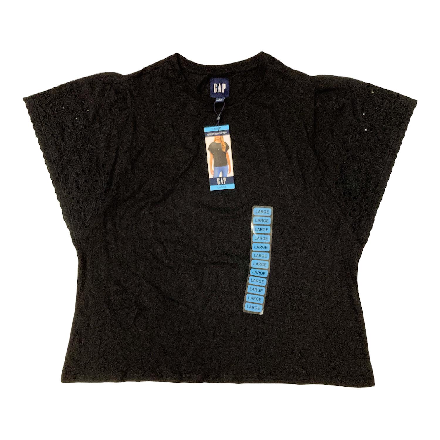 Camisa para mujer GAP con ojales aleteados manga corta cuello redondo - Imagen 2 de 5