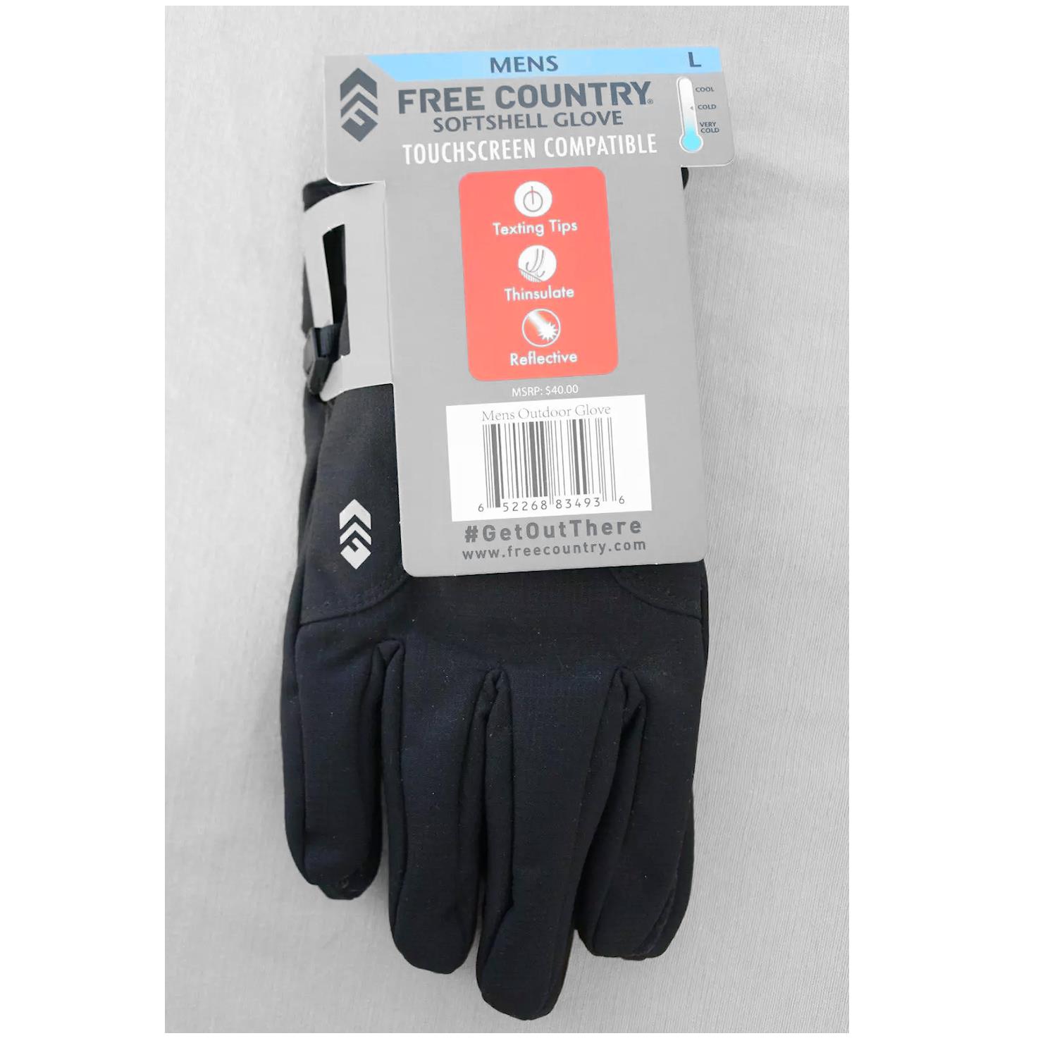 とと Free Country Softshell Gloves Touchscreen Thinsulate | eBay