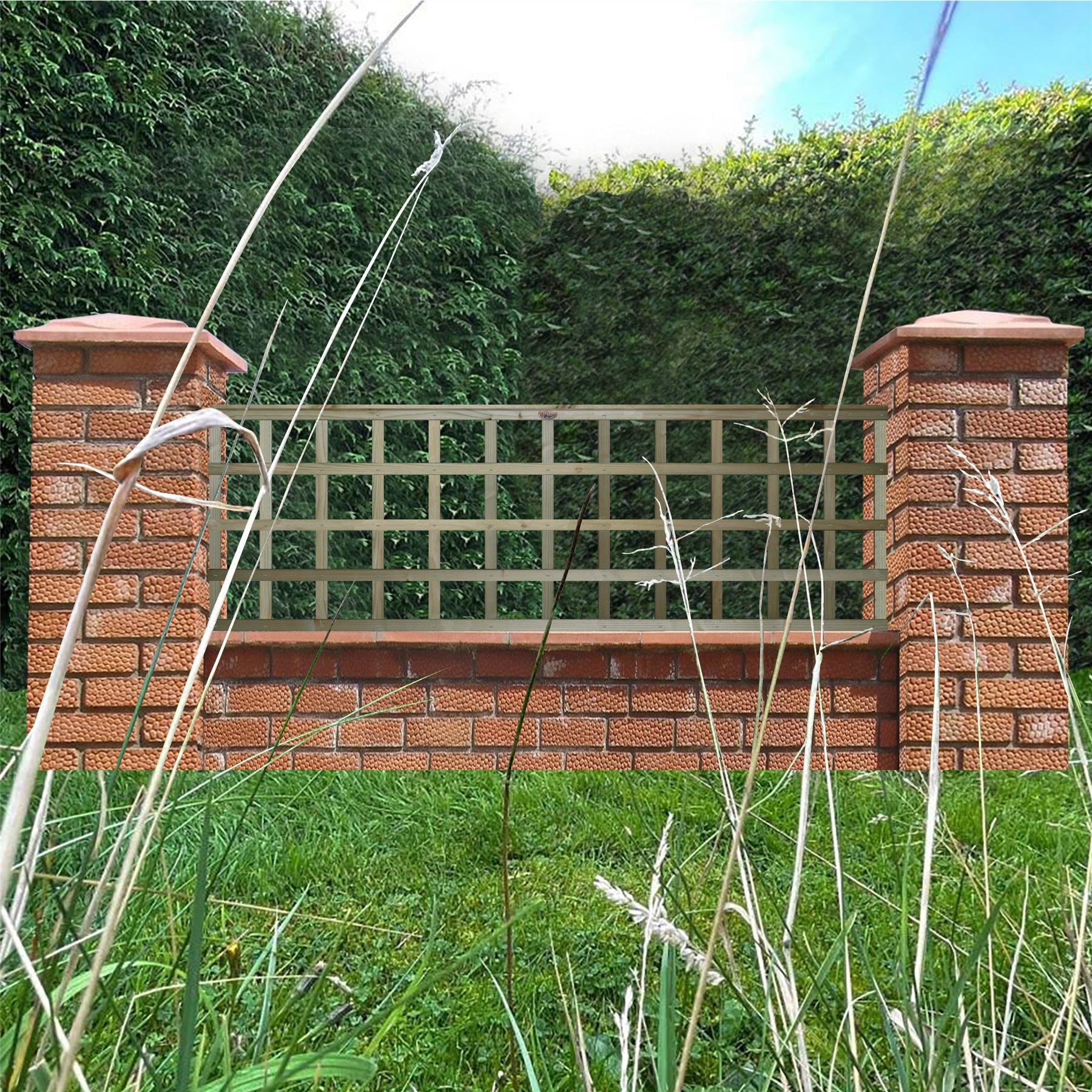 Premier Square Trellis Garden Lattice Climbing Plant Various Sizes & Colours 1-4 - Picture 21 of 43
