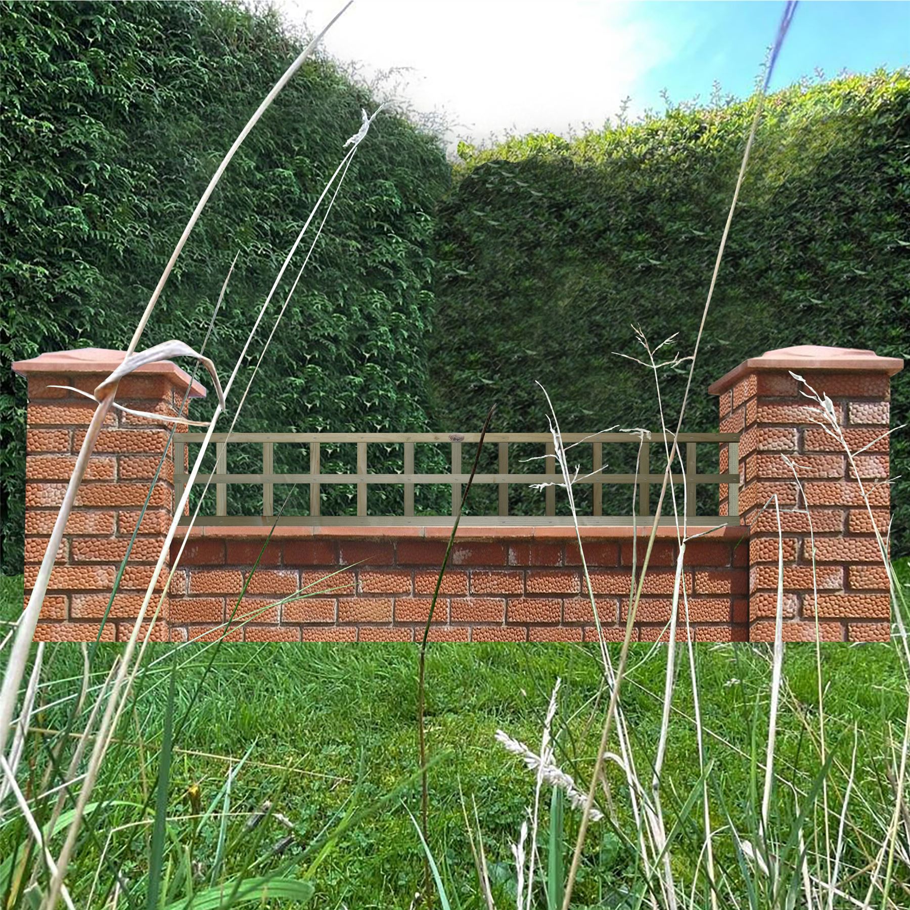 Premier Square Trellis Garden Lattice Climbing Plant Various Sizes & Colours 1-4 - Picture 14 of 43