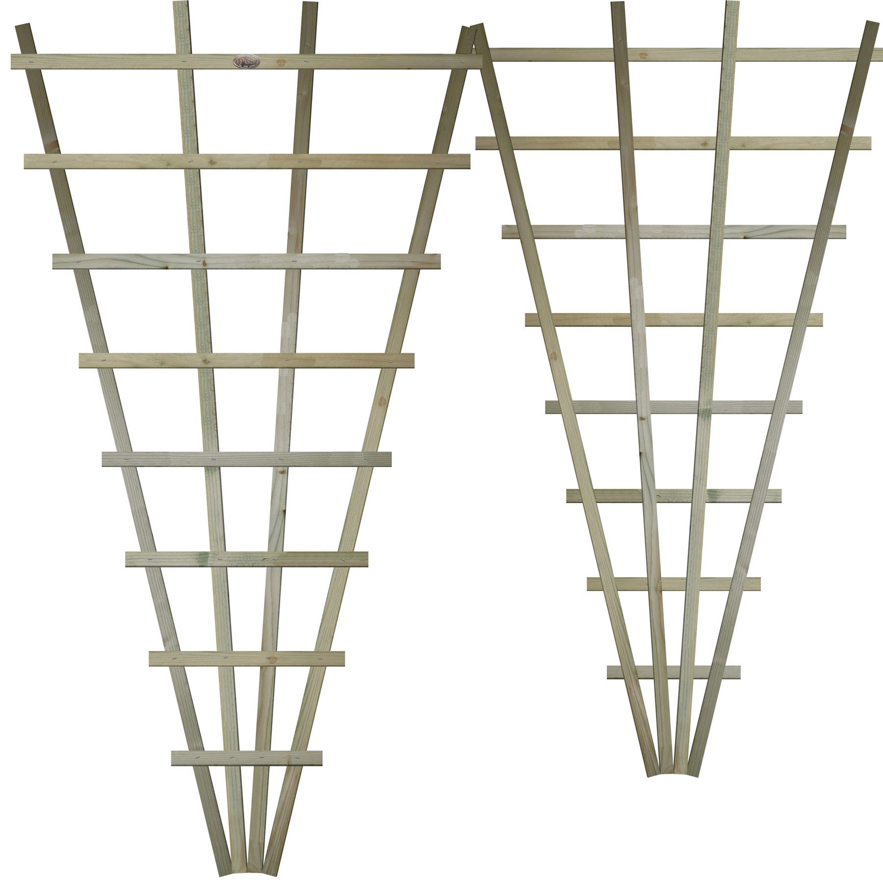 Premier Fan Trellis Flat or Arched 6ftx3ft Lattice Climbing Plant Wooden - Picture 26 of 30