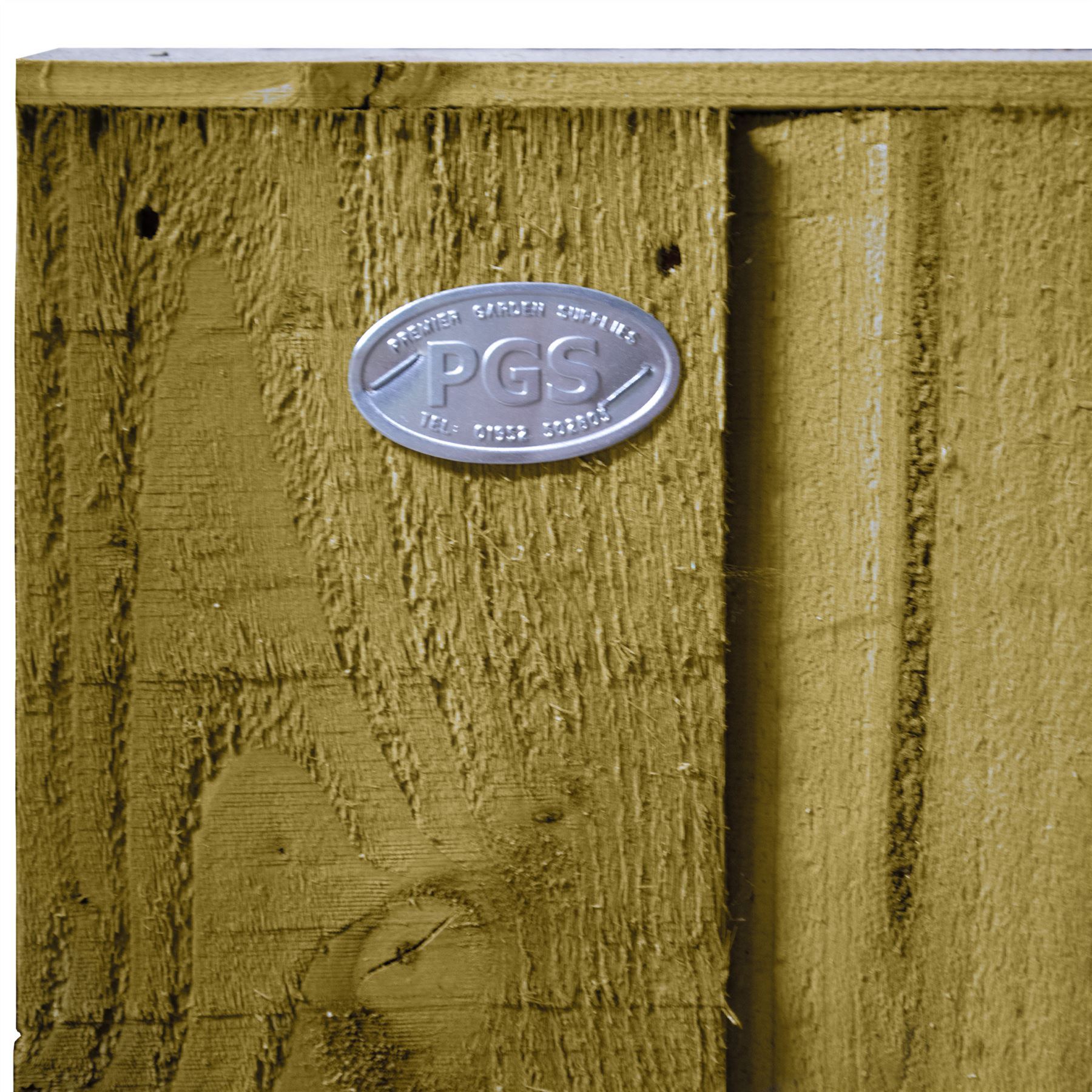1ft-5ft Feather Edge Flat Top Framed Fence Panel Pressure Treated Timber Fencing - Produktbild 4