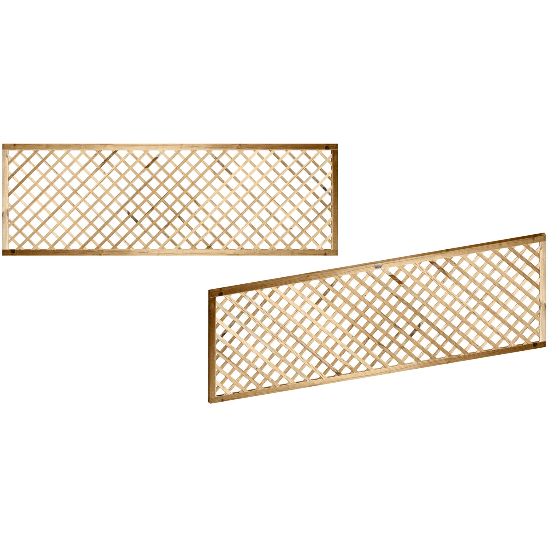 Alderley Diamond Trellis Elite Framed Treated Garden Fence Standard or Privacy - Picture 25 of 60