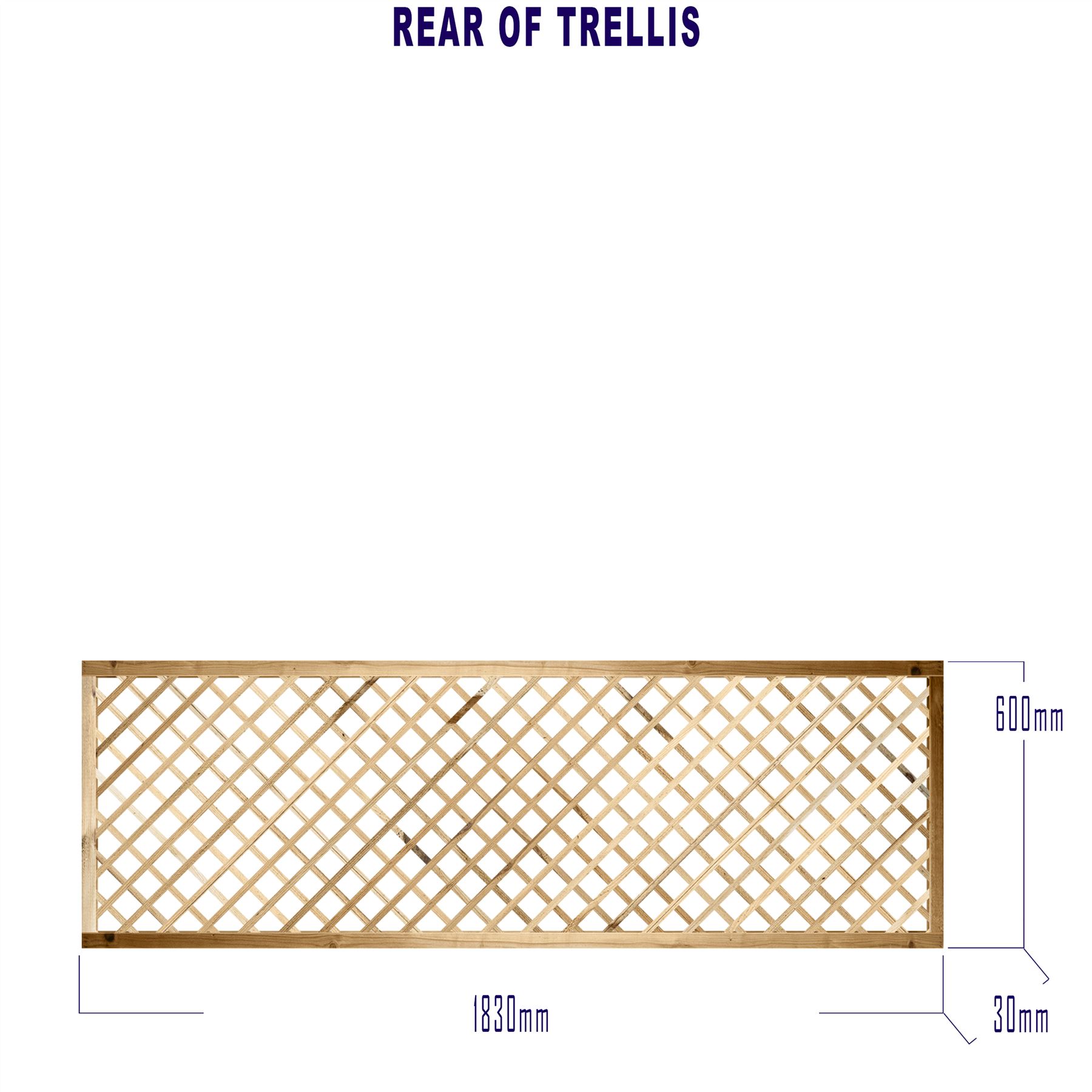 Alderley Diamond Trellis Elite Framed Treated Garden Fence Standard or Privacy - Picture 29 of 60