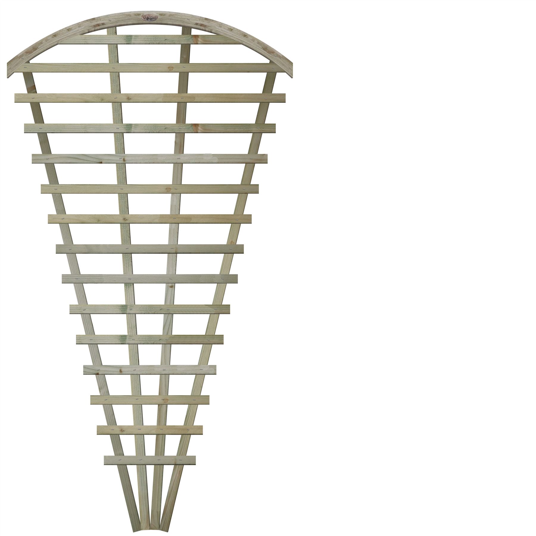 Premier Fan Trellis Flat or Arched 6ftx3ft Lattice Climbing Plant Wooden - Picture 11 of 30