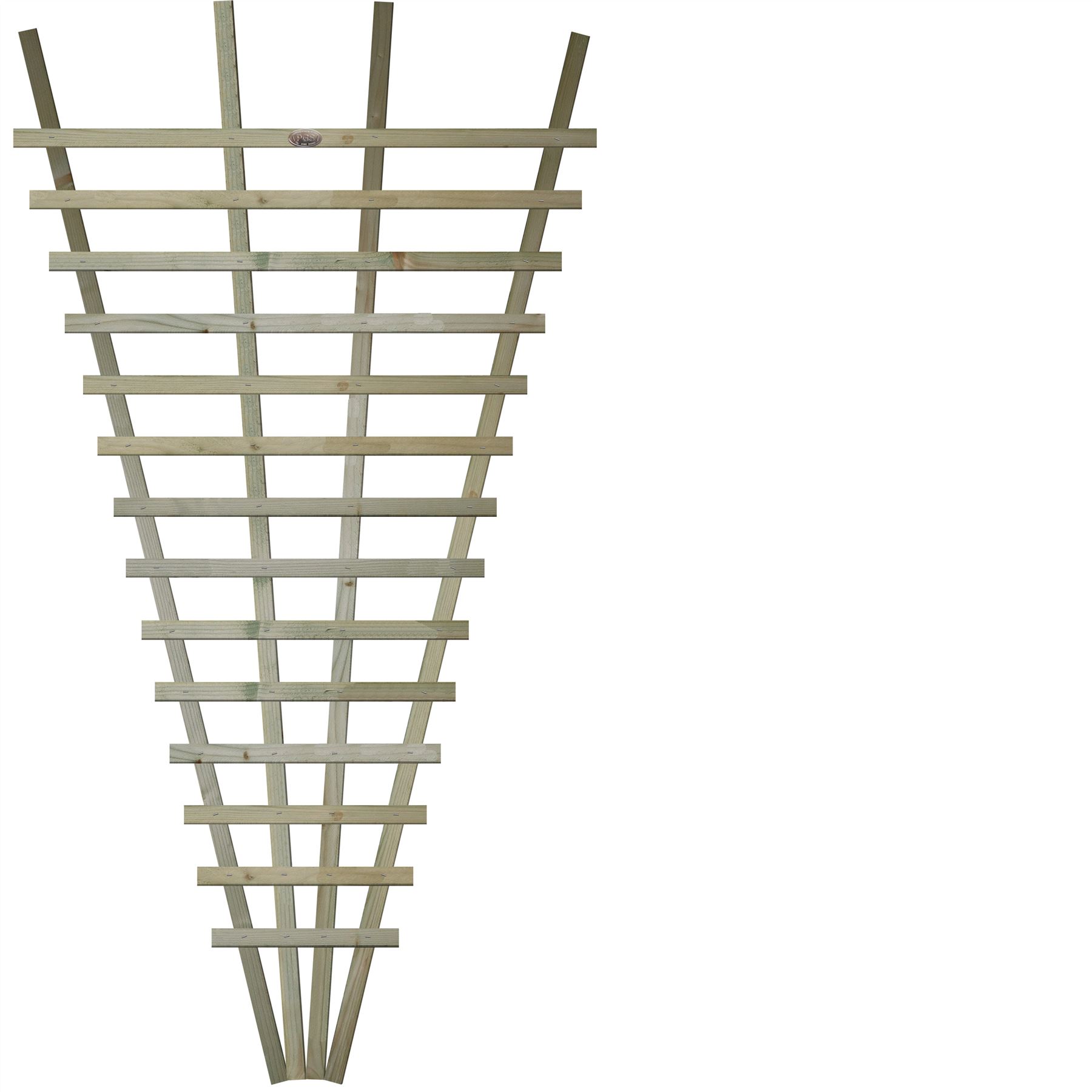 Premier Fan Trellis Flat or Arched 6ftx3ft Lattice Climbing Plant Wooden - Picture 19 of 30