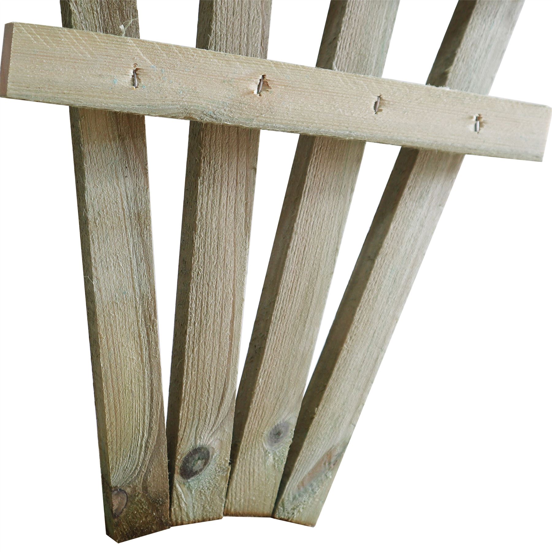 Premier Fan Trellis Flat or Arched 6ftx3ft Lattice Climbing Plant Wooden - Picture 28 of 30