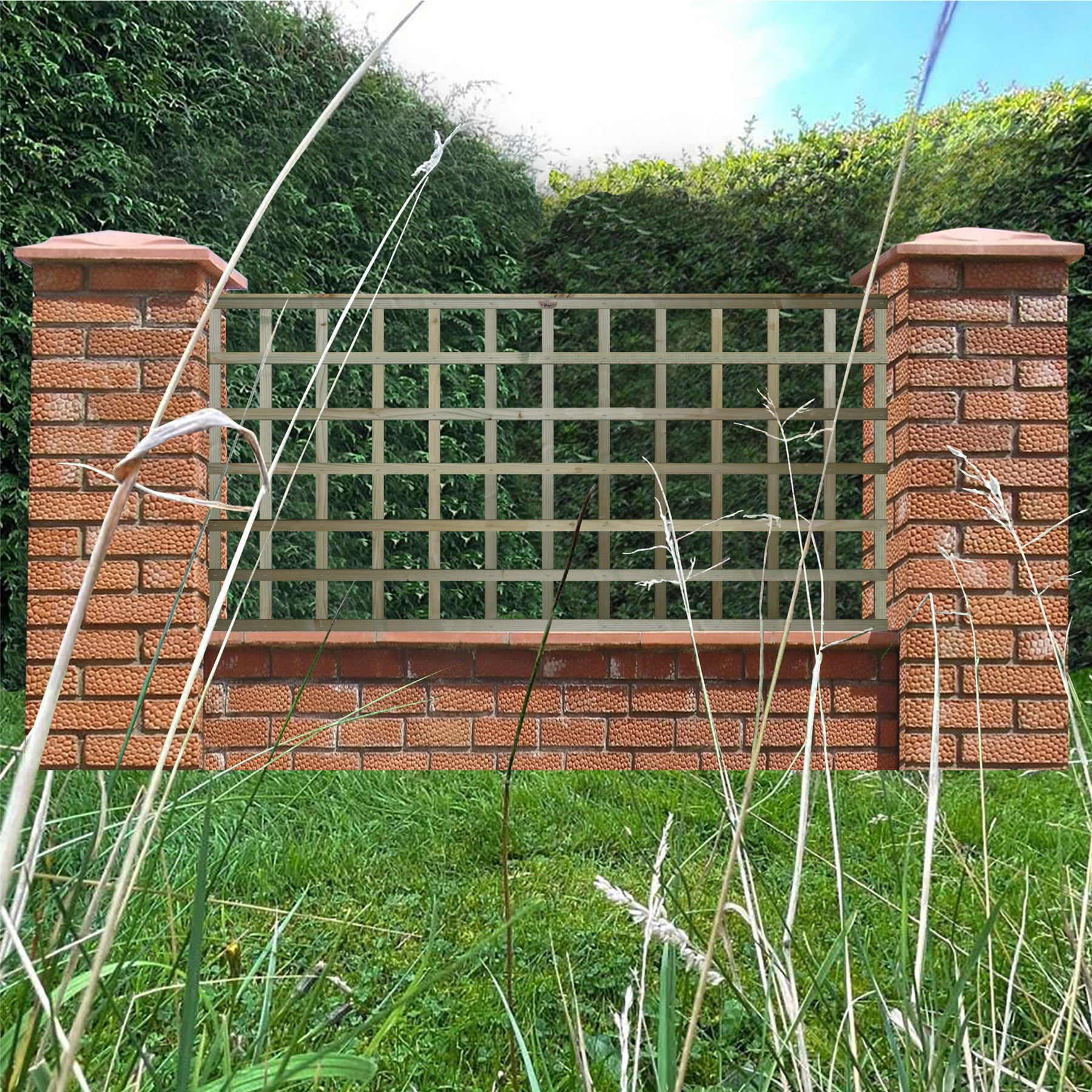 Premier Square Trellis Garden Lattice Climbing Plant Various Sizes & Colours 1-4 - Picture 29 of 43