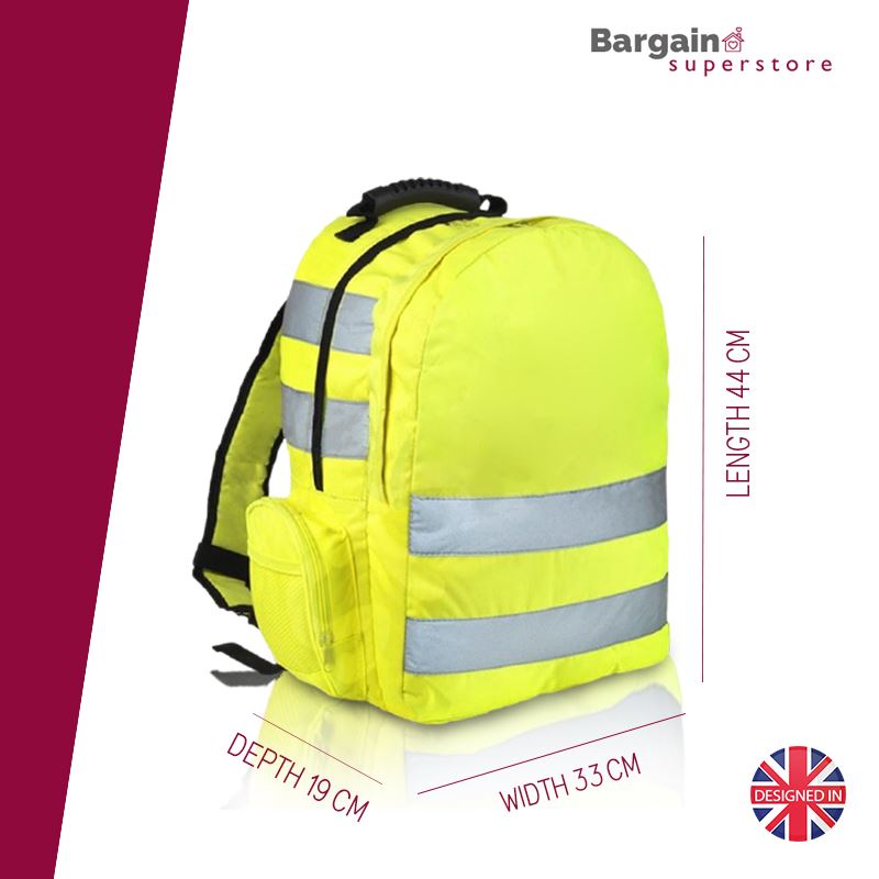 Work Backpack Hi Vis Viz Rucksack High Visibility Hiking Walking Sports Work Bag