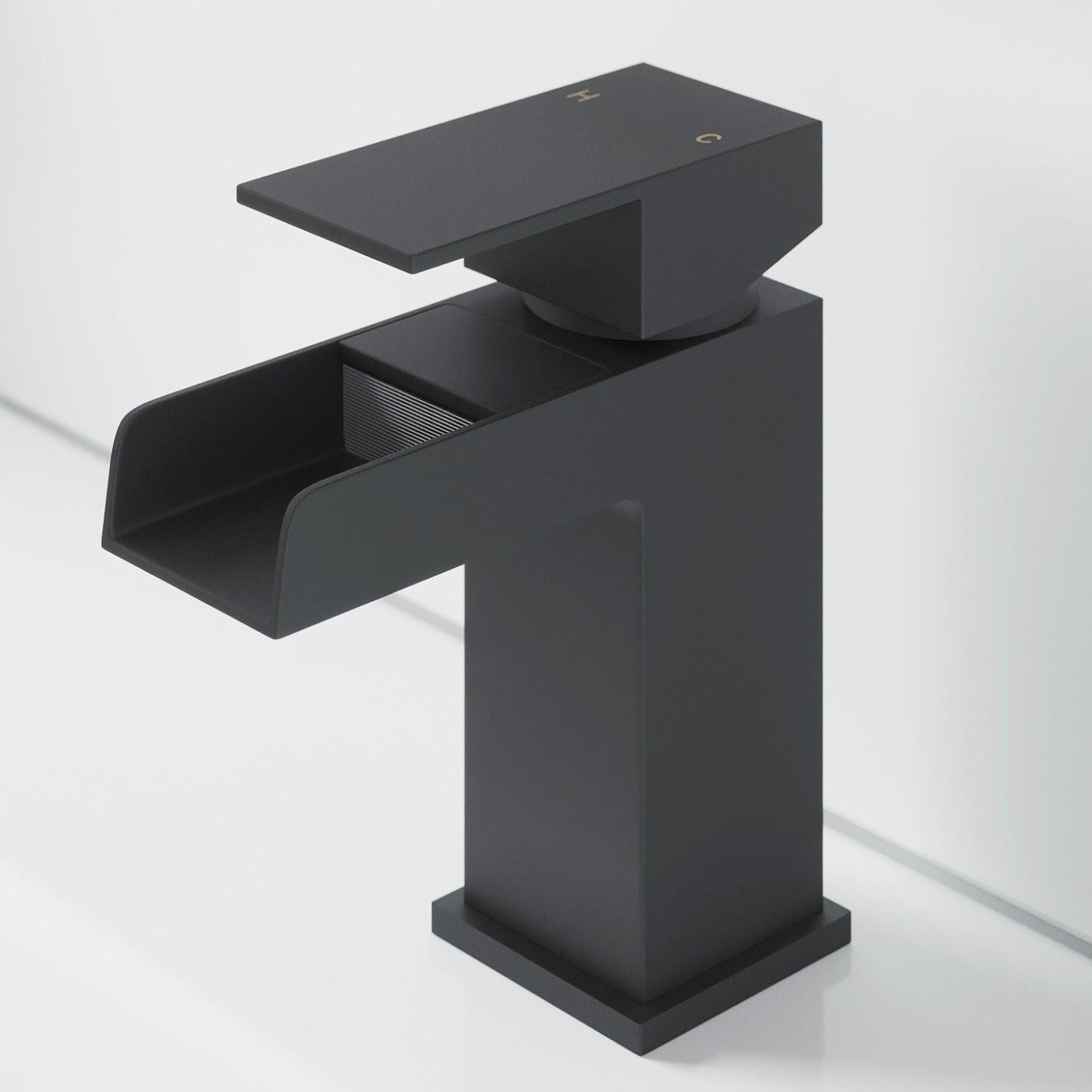 Complete Bathroom Suite Black 15/16/1700mm Bath Shower Screen Toilet ...