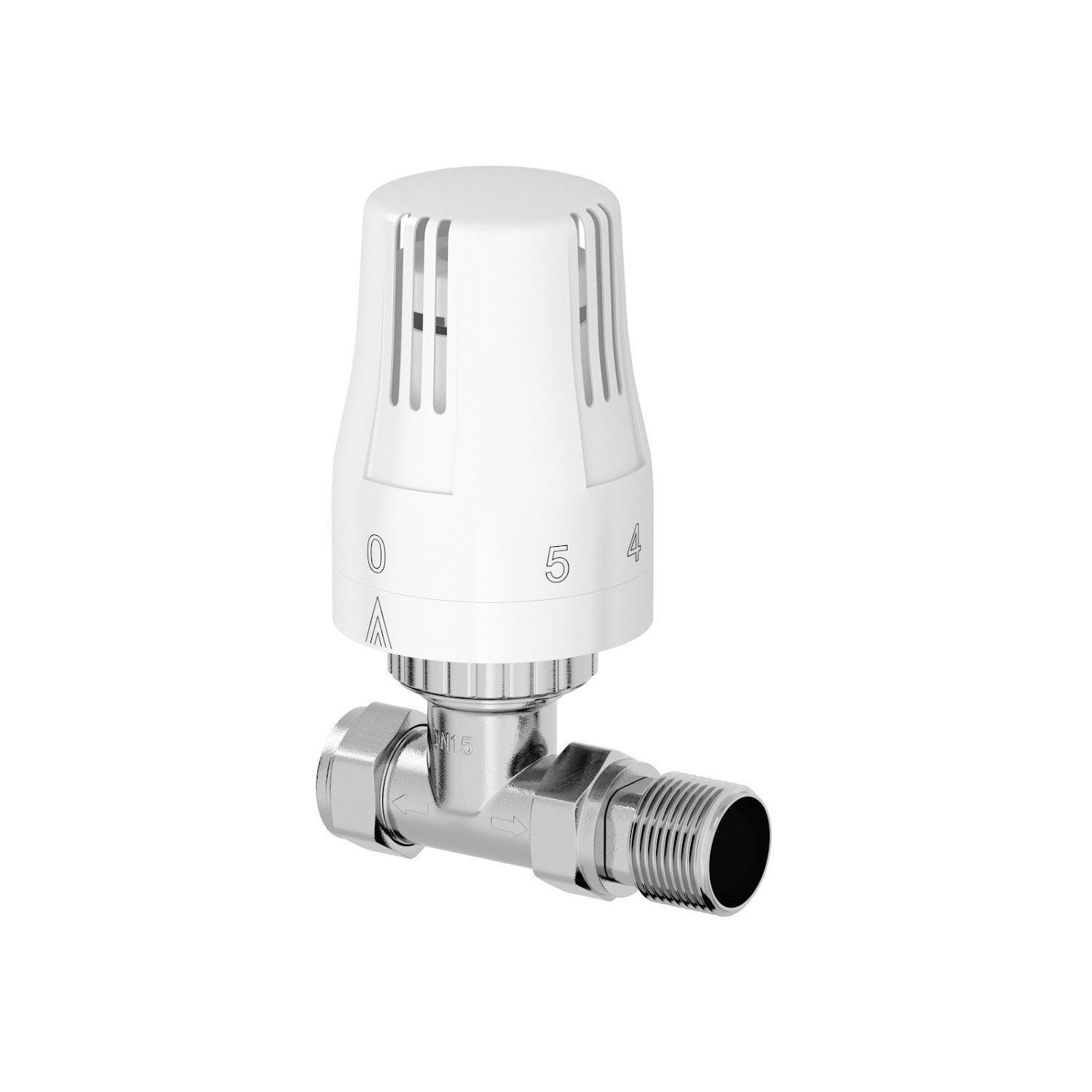 Thermostatic TRV Radiator Valves 1/2" x 15mm Angled/Corner/Straight Rad