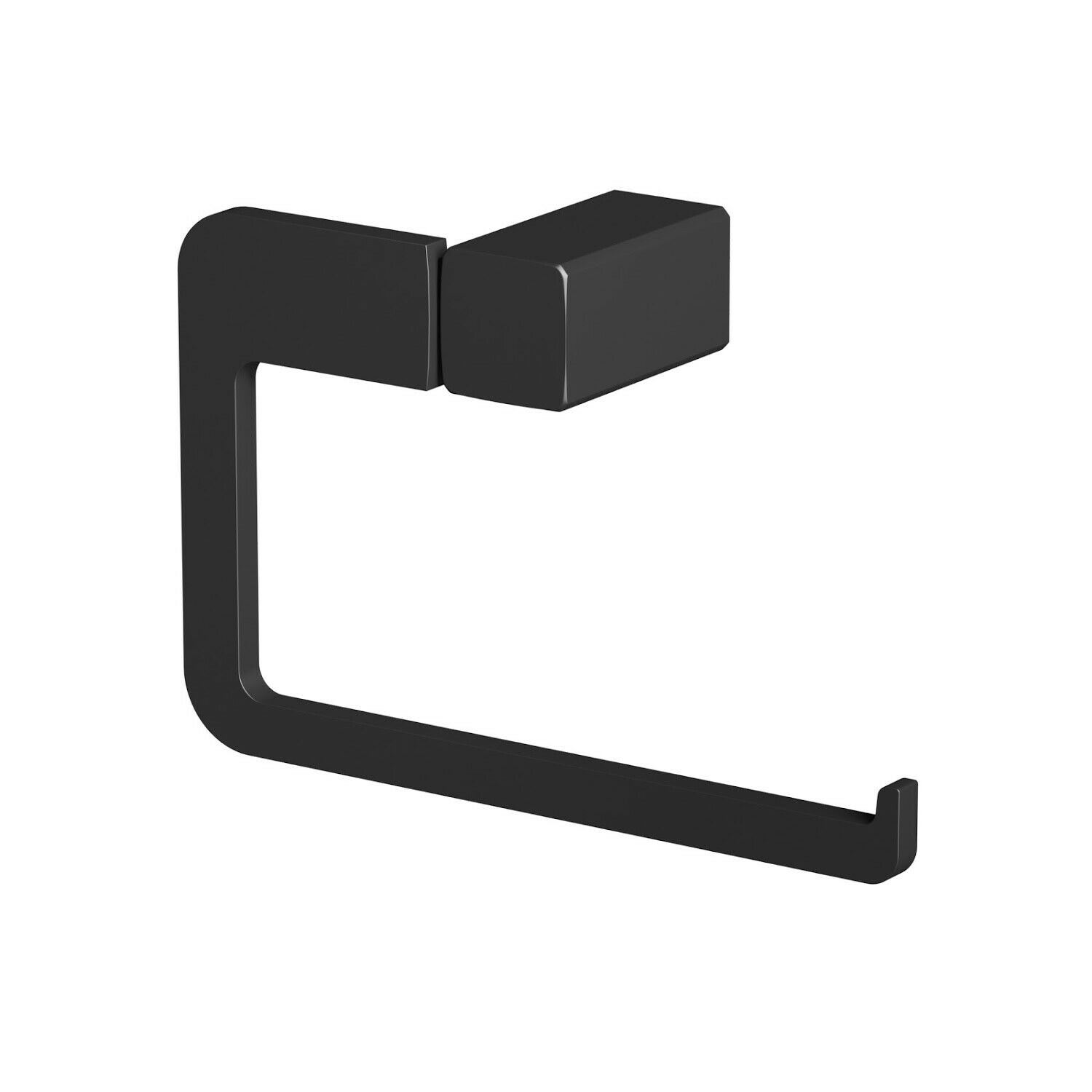 Black Bathroom Accessories Toilet Roll Holder Towel Rail Ring Robe Hook