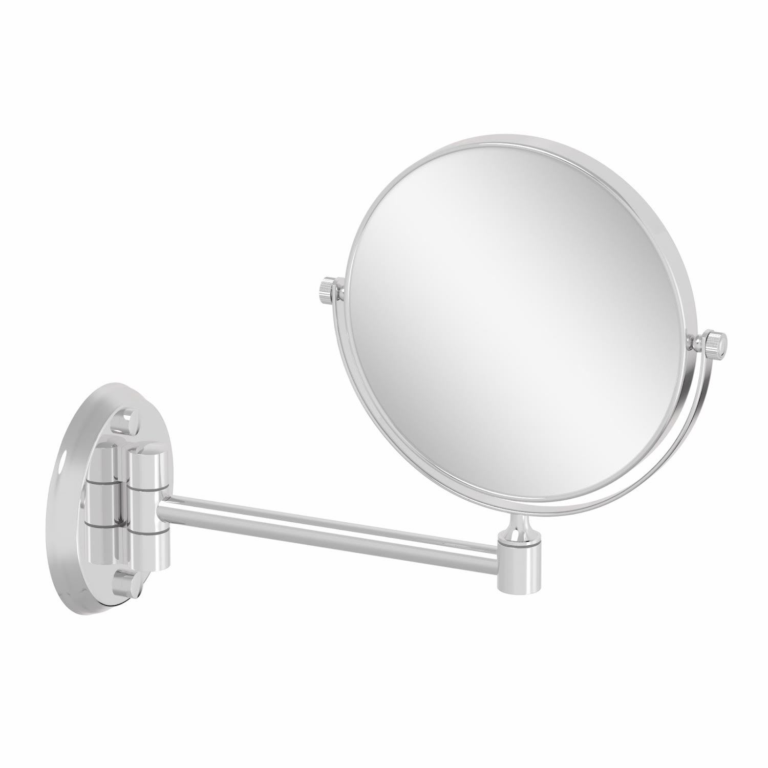Wall Mounted 3x Magnifying Bathroom Mirror Shaving MakeUp Extending