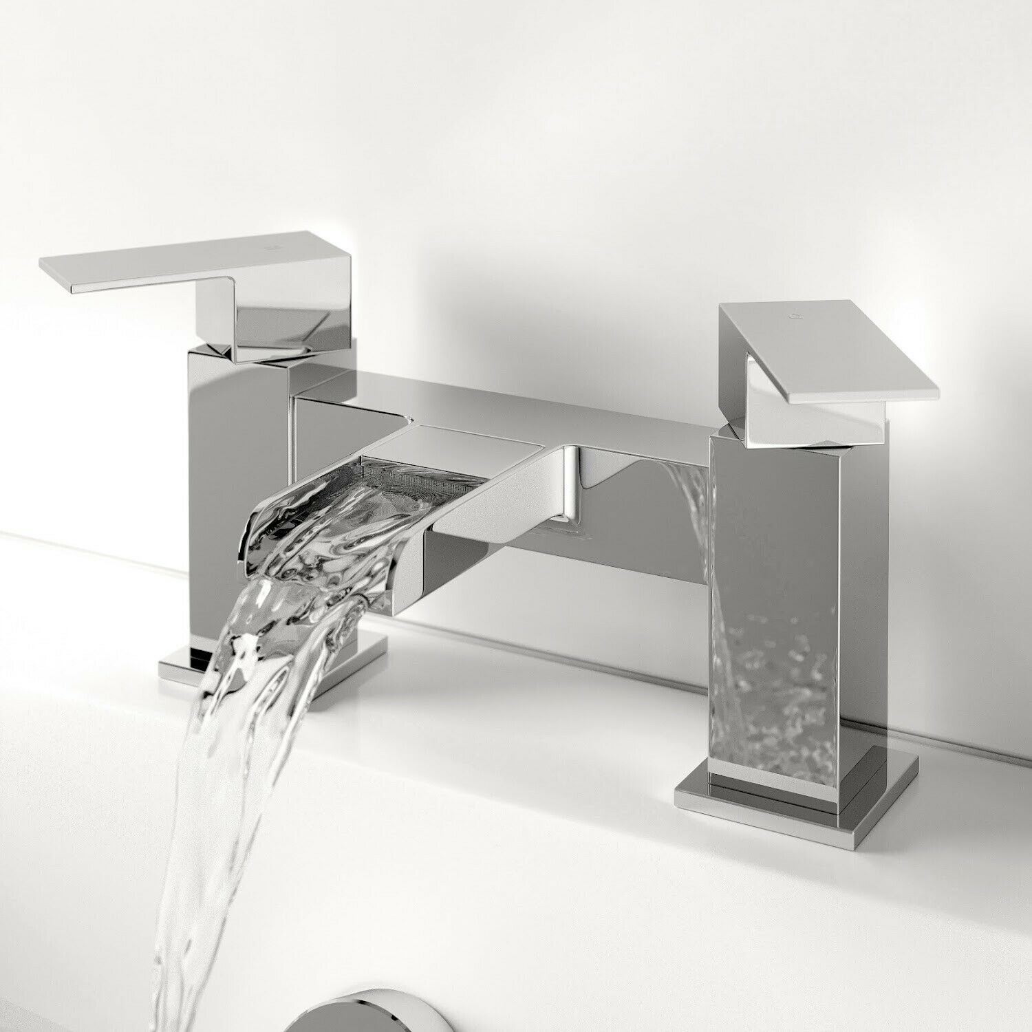 Waterfall Bathroom Taps Chrome Basin Mixer Bath Filler Shower Deck Tap ...
