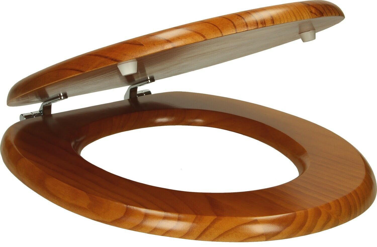 Toilet Seat Round Square D Shape White Wood Plastic Soft Close Bathroom eBay