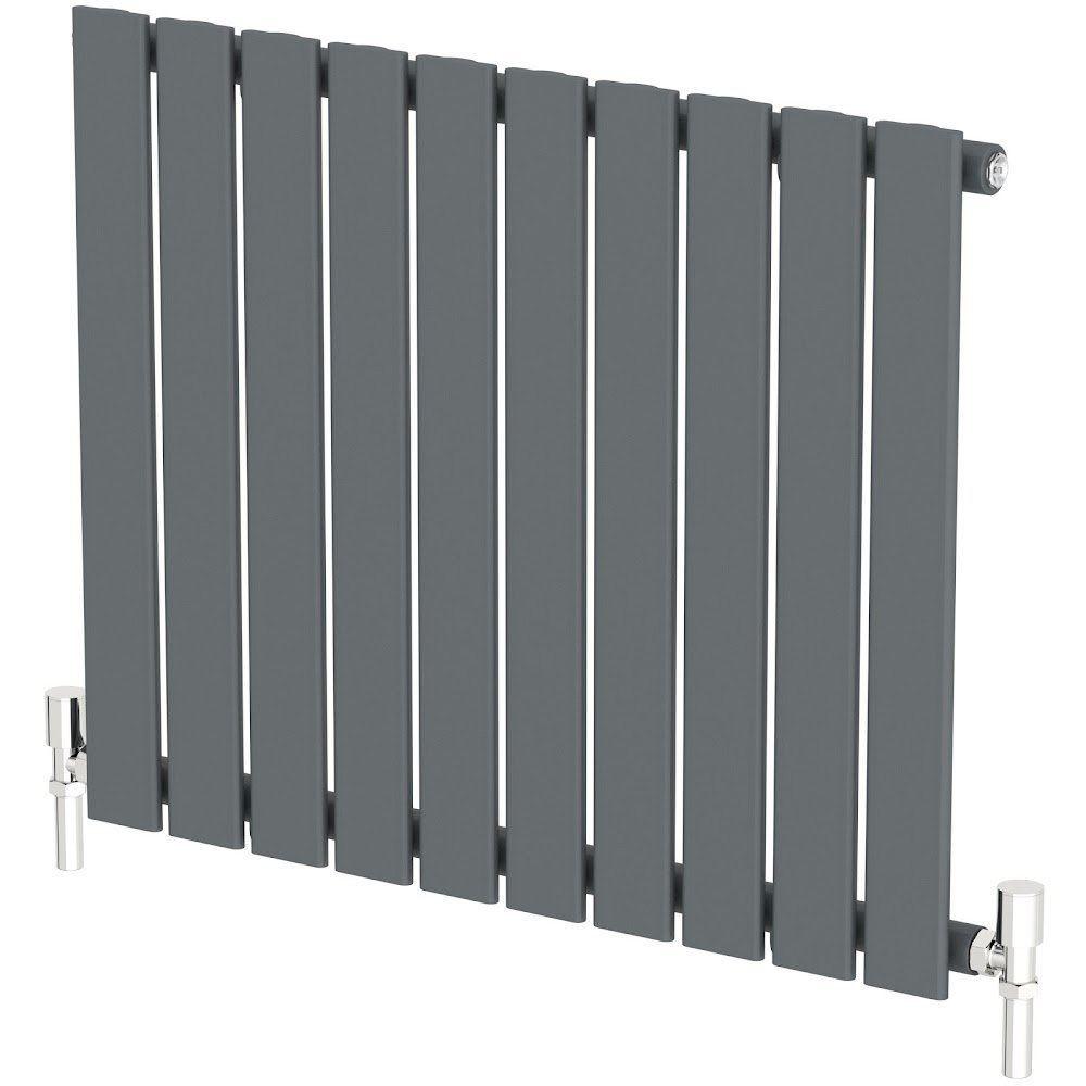 Anthracite Flat Panel Bathroom Designer Radiator Towel Rail Central ...