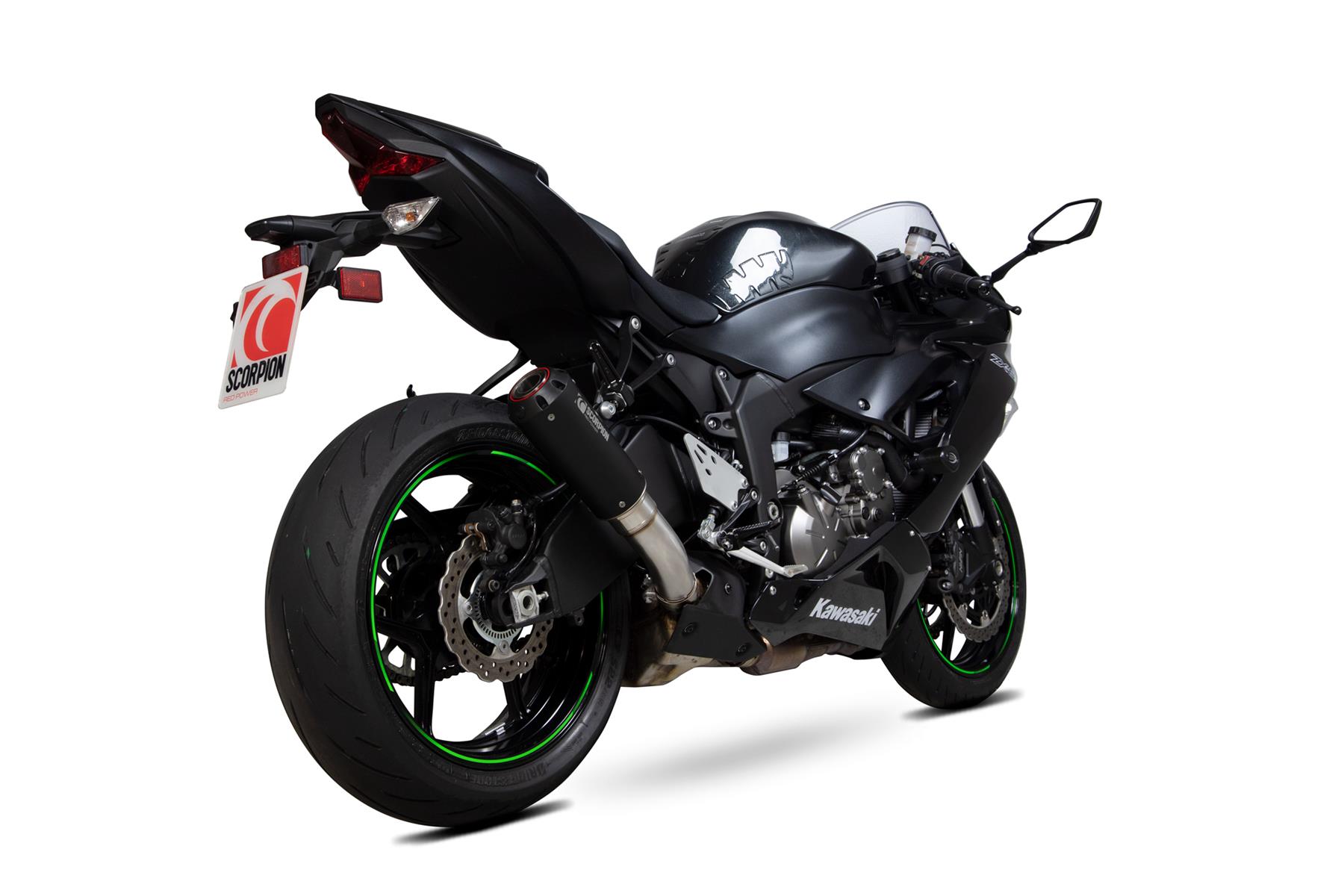 Scorpion Exhaust Red Power Slip-on Black Ceramic Kawasaki Ninja