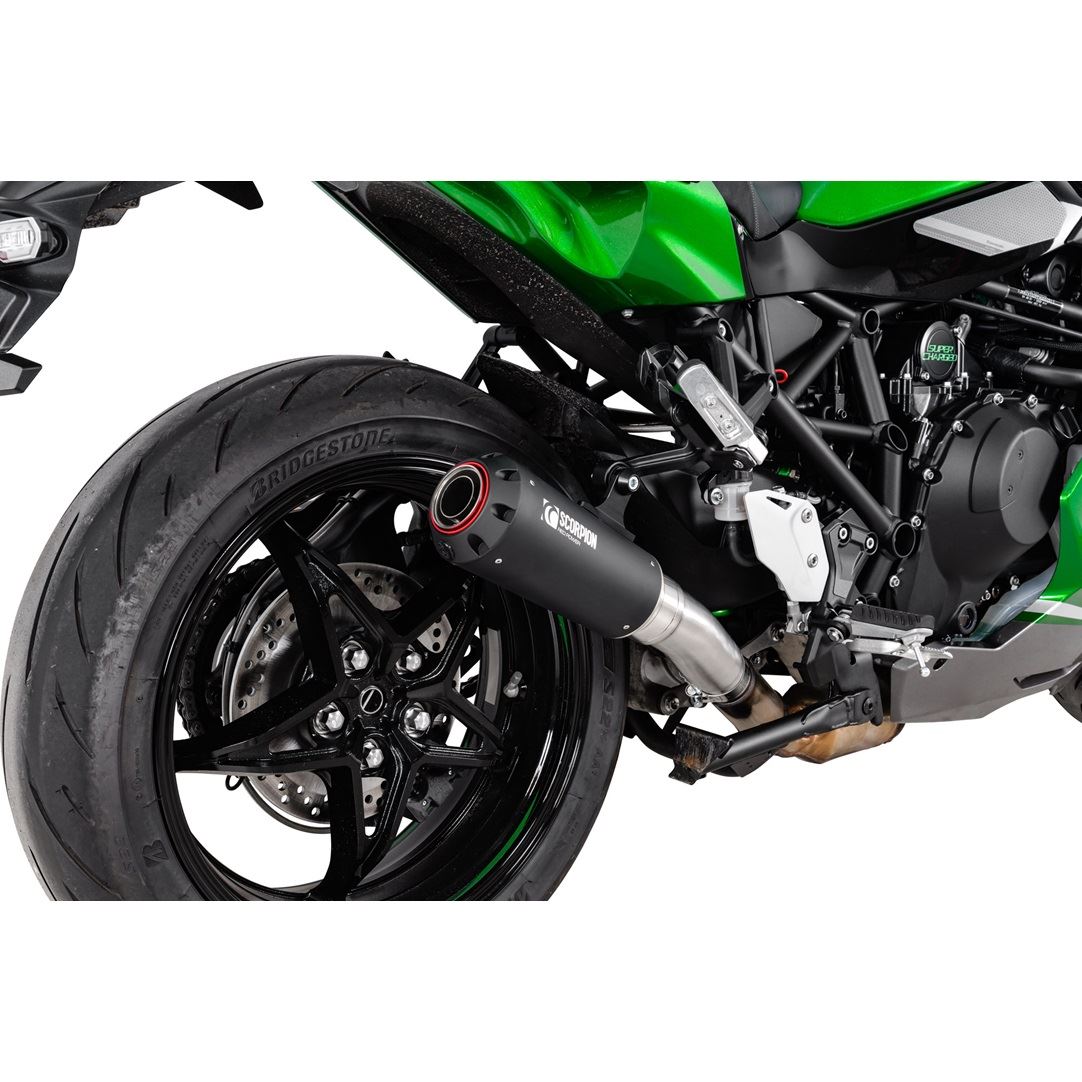 Scorpion Exhaust Red Power Slip-on Black Ceramic Kawasaki Ninja H2