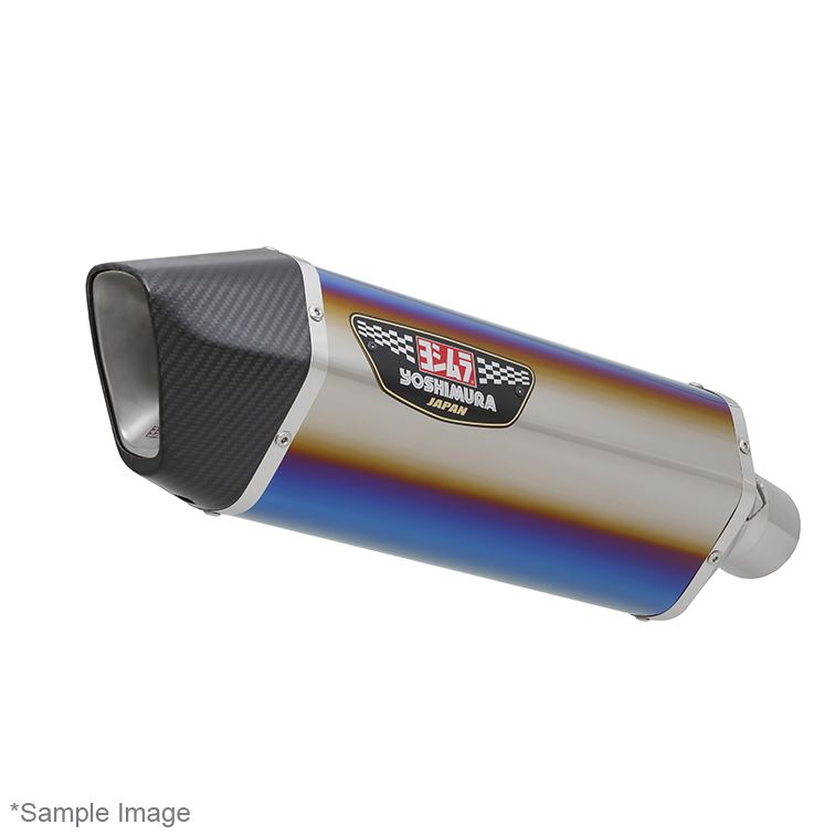 Yoshimura Exhaust Titanium Blue Hepta Force Slip On Suzuki V-Strom