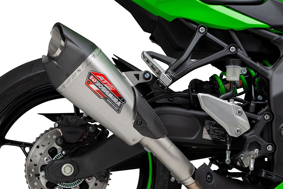 Yoshimura Exhaust Stainless AT2 Slip-On Street Kawasaki ZX 4