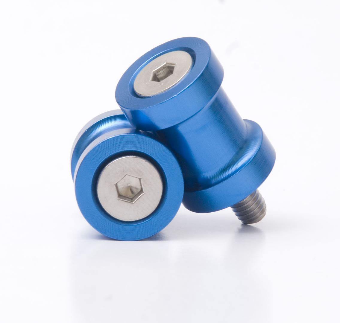R&G Paddock Stand Bobbins M10 Blue Kawasaki ZX9-R E1 2000 - 2002