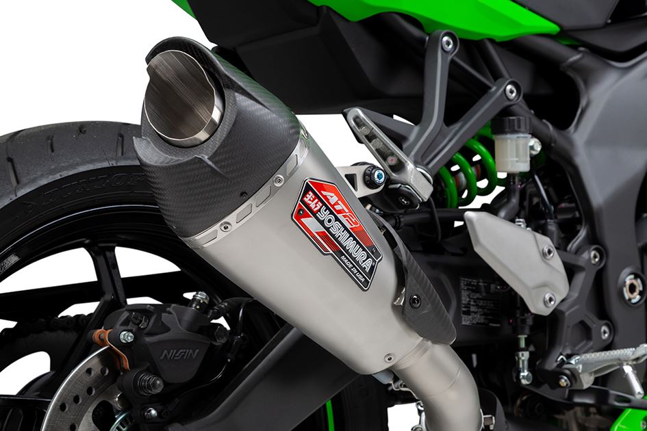 Yoshimura Exhaust Stainless AT2 Slip-On Street Kawasaki ZX 4