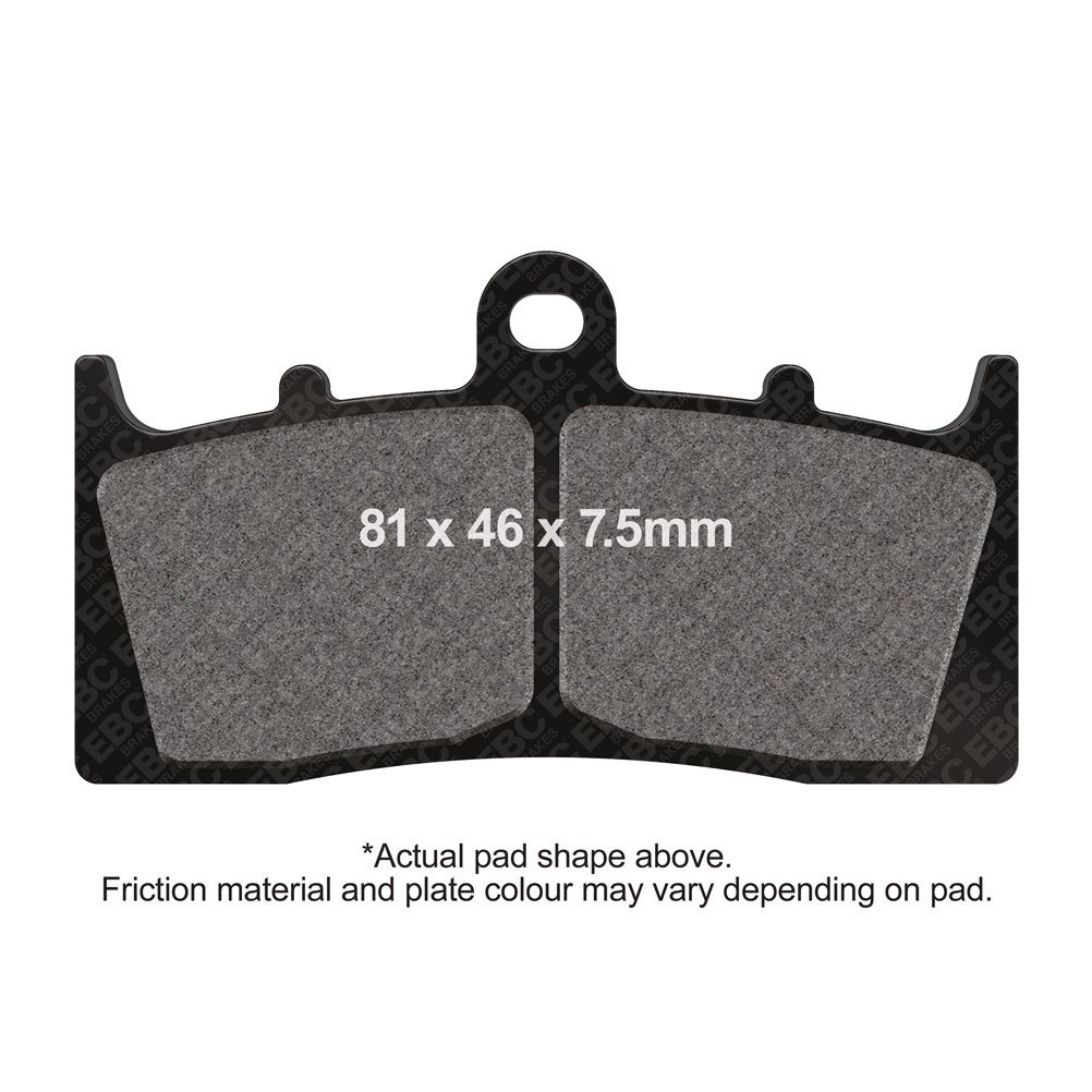 ぱぴ EBC Double H Sintered Street Brake Pad Front Right Kawasaki ZRX