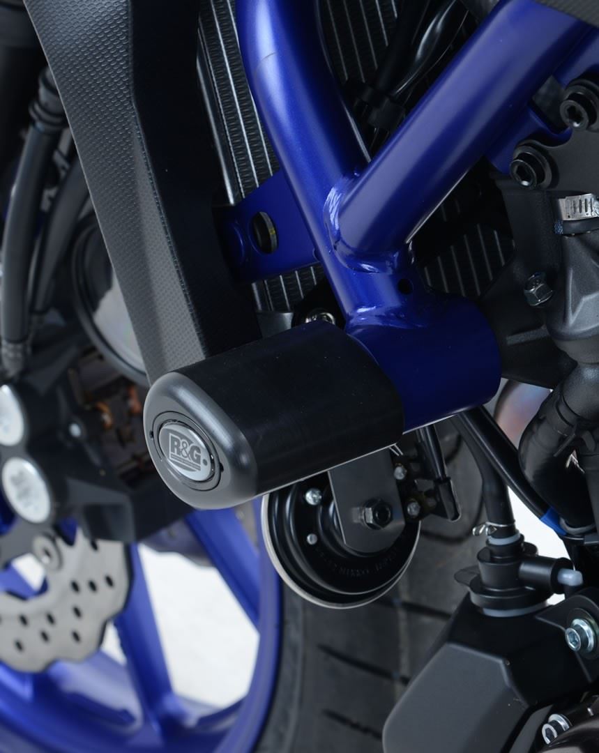 R&G Crash Protectors Black - Aero Style (Race) Yamaha R7 2022