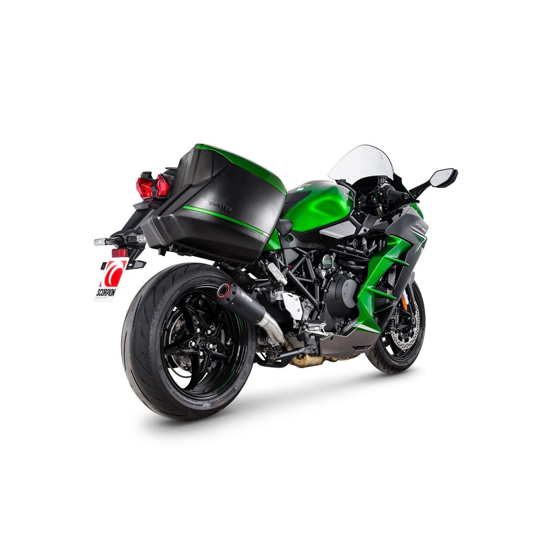 Scorpion Exhaust Red Power Slip-on Black Ceramic Kawasaki Ninja H2
