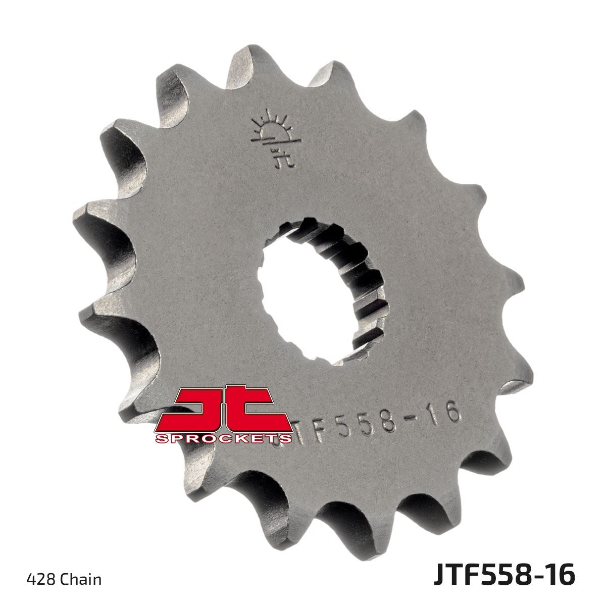 JT Steel Front Sprocket - JTF558.16 Kawasaki Z125 (BR125) LMF/LMFM