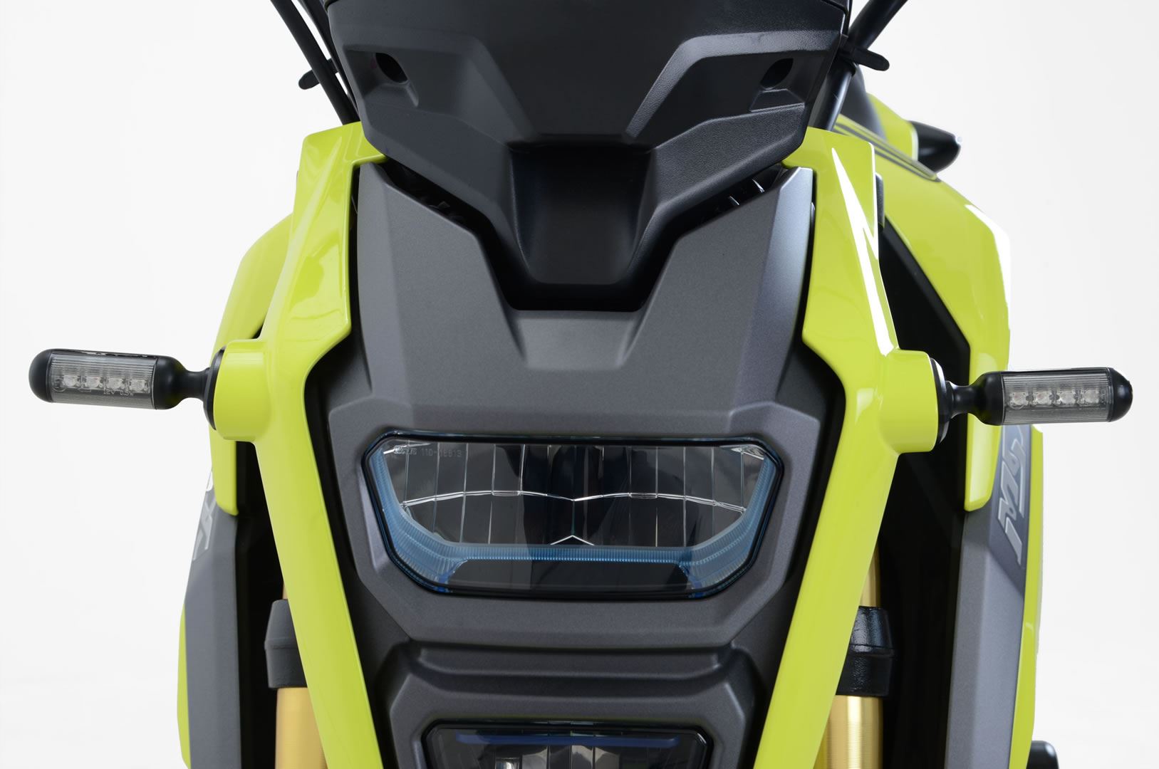 R&G Front Indicator Adapter Kit (Black) – Fits Honda MSX125 (GROM 125) 2016-2024