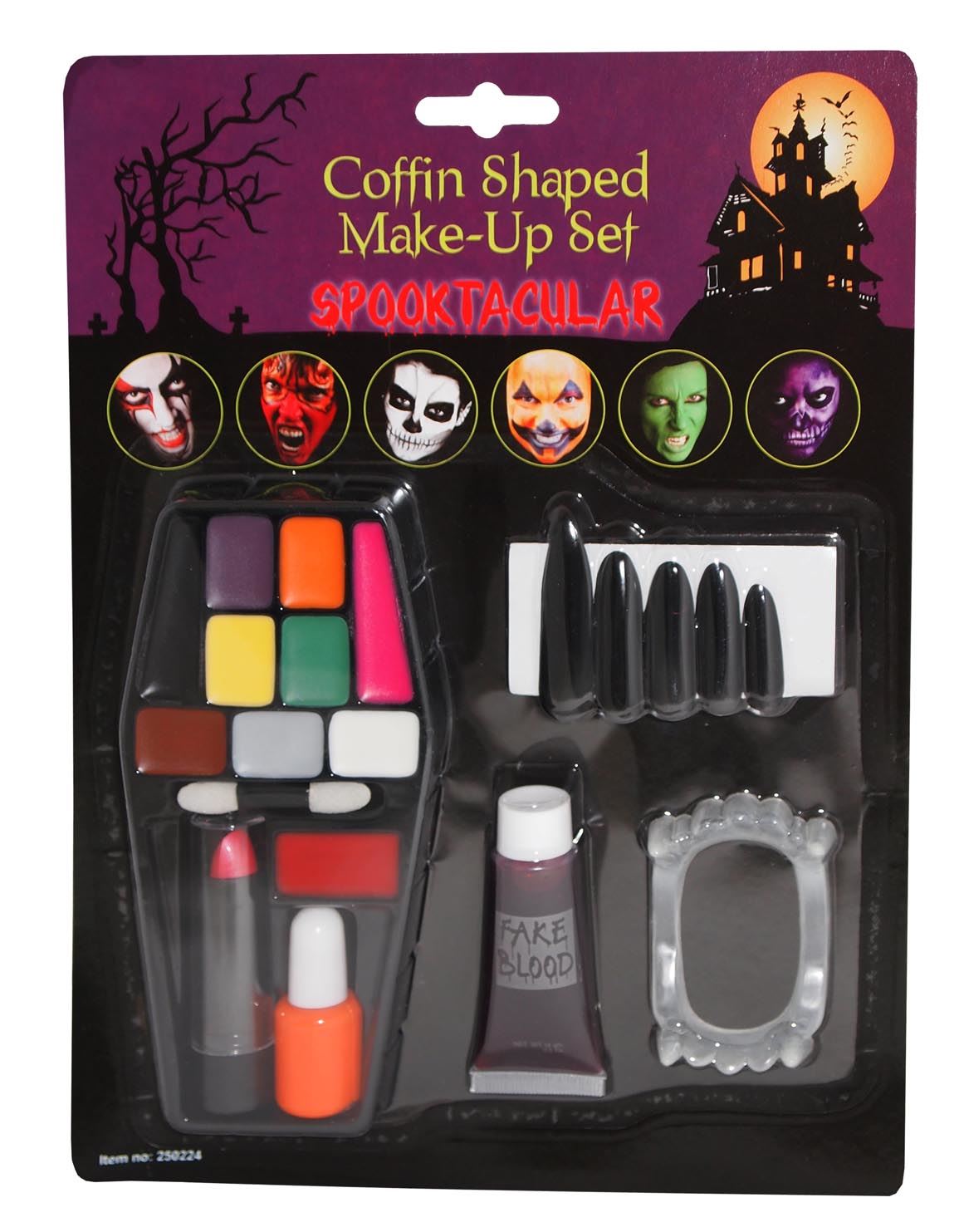 Lápiz labial a base de agua de Halloween piel falsa sangre spray para el cabello paleta - Imagen 6 de 41