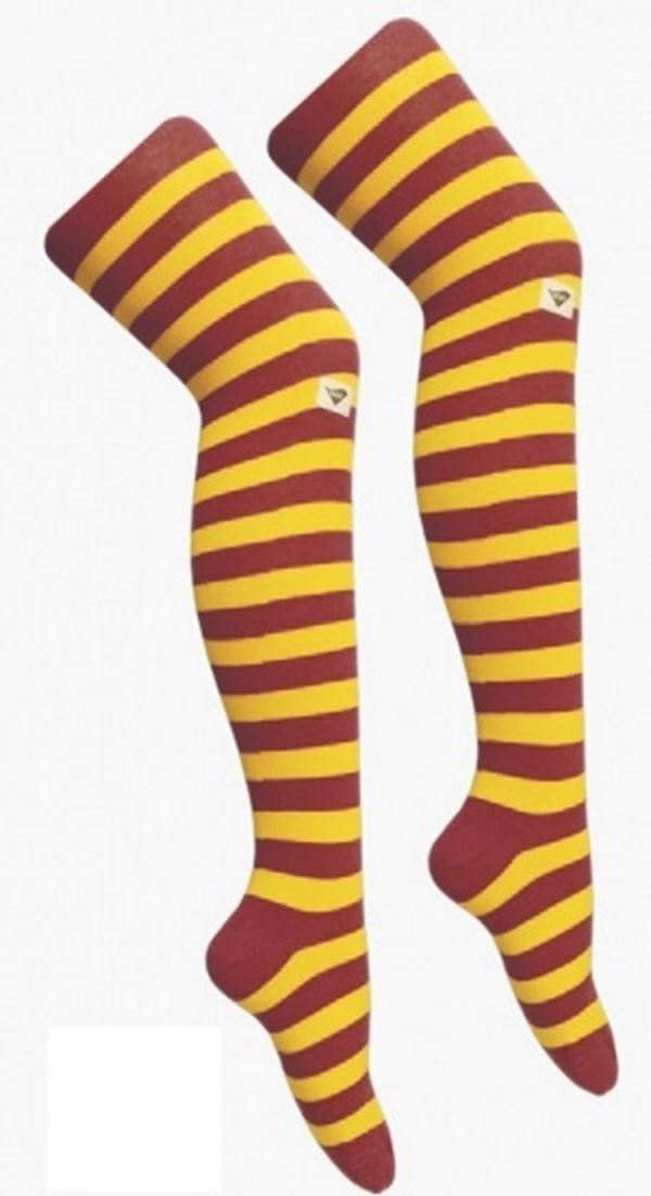 Damen Mädchen OTK gestreifte Socken mit Schleife über dem Knie hoch ausgefallene Socken UK - Bild 30 von 51