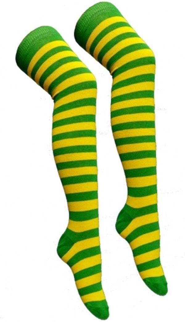 Damen Mädchen OTK gestreifte Socken mit Schleife über dem Knie hoch ausgefallene Socken UK - Bild 27 von 51