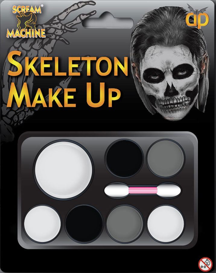 Lápiz labial a base de agua de Halloween piel falsa sangre spray para el cabello paleta - Imagen 26 de 41