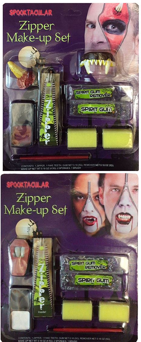 Lápiz labial a base de agua de Halloween piel falsa sangre spray para el cabello paleta - Imagen 38 de 41