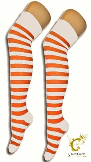 Damen Mädchen OTK gestreifte Socken mit Schleife über dem Knie hoch ausgefallene Socken UK - Bild 32 von 51