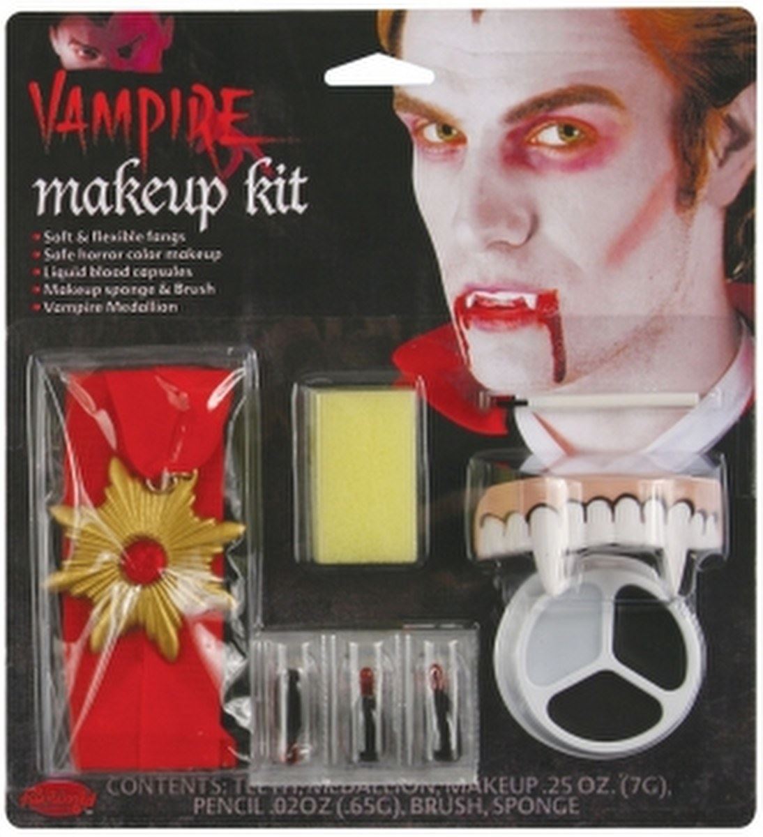 Lápiz labial a base de agua de Halloween piel falsa sangre spray para el cabello paleta - Imagen 7 de 41