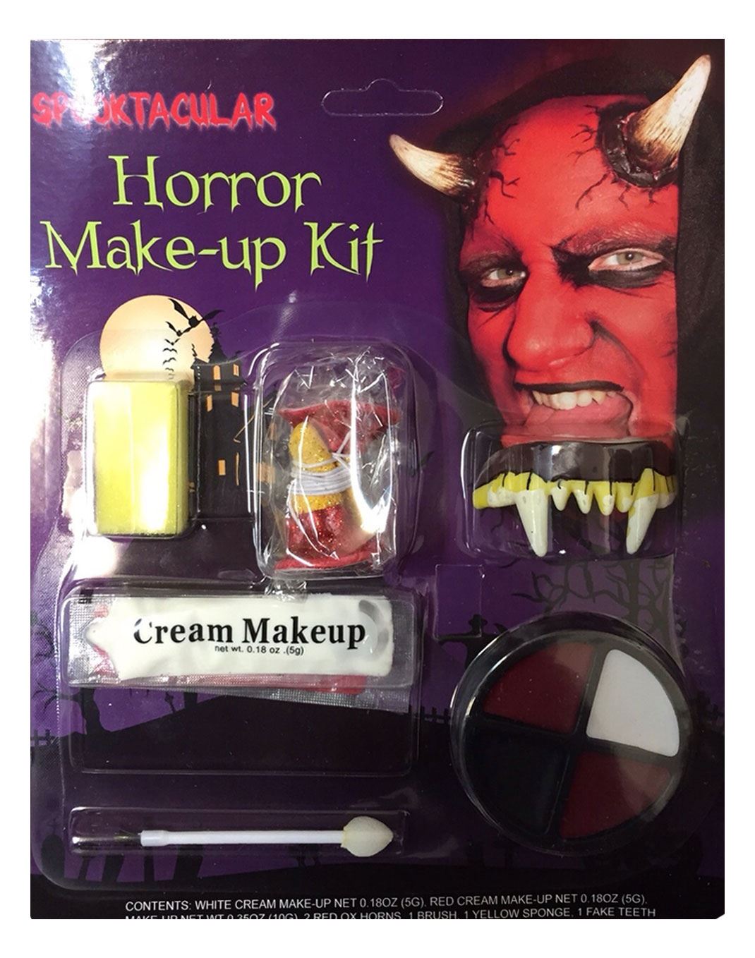 Lápiz labial a base de agua de Halloween piel falsa sangre spray para el cabello paleta - Imagen 23 de 41